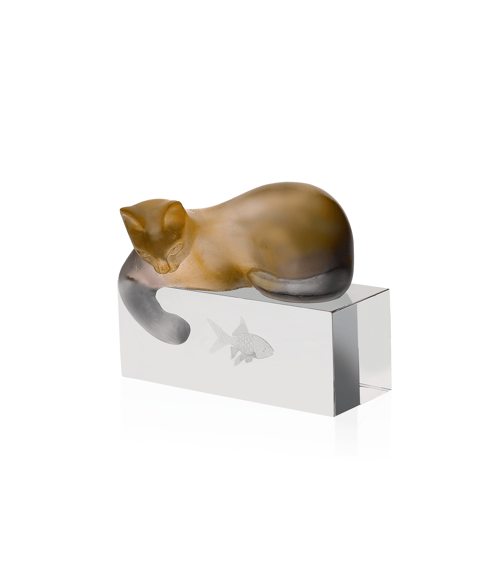Daum Cat Sculpture