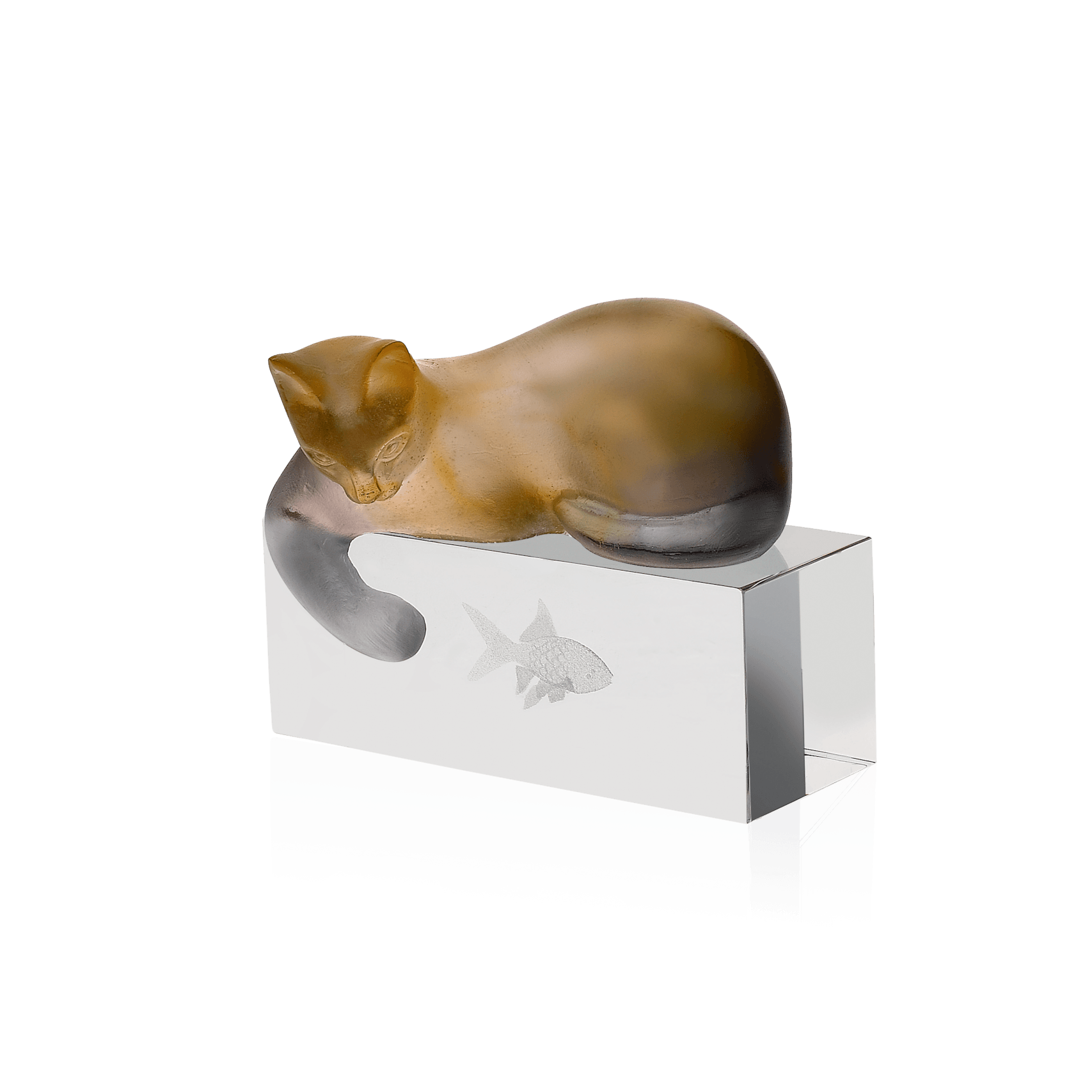 Daum Cat Sculpture