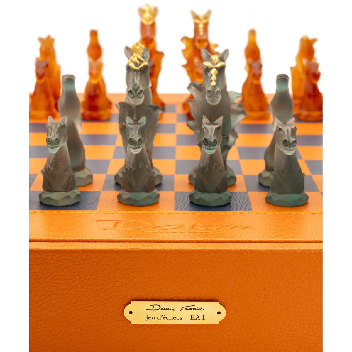 Daum Cavalcade Chess Set 50ex Sculpture, alternate view