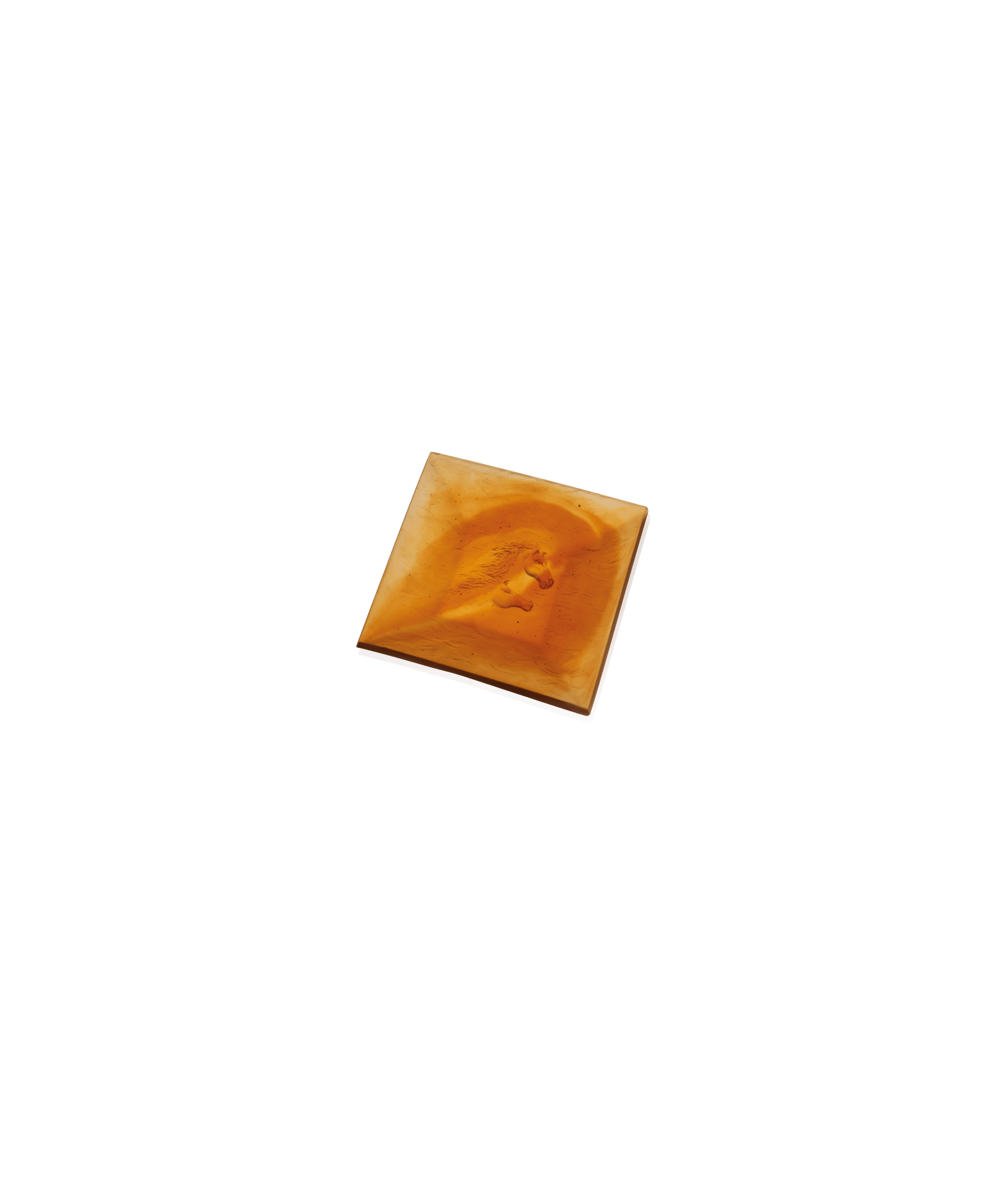 Daum Cavalcade Tray β Amber