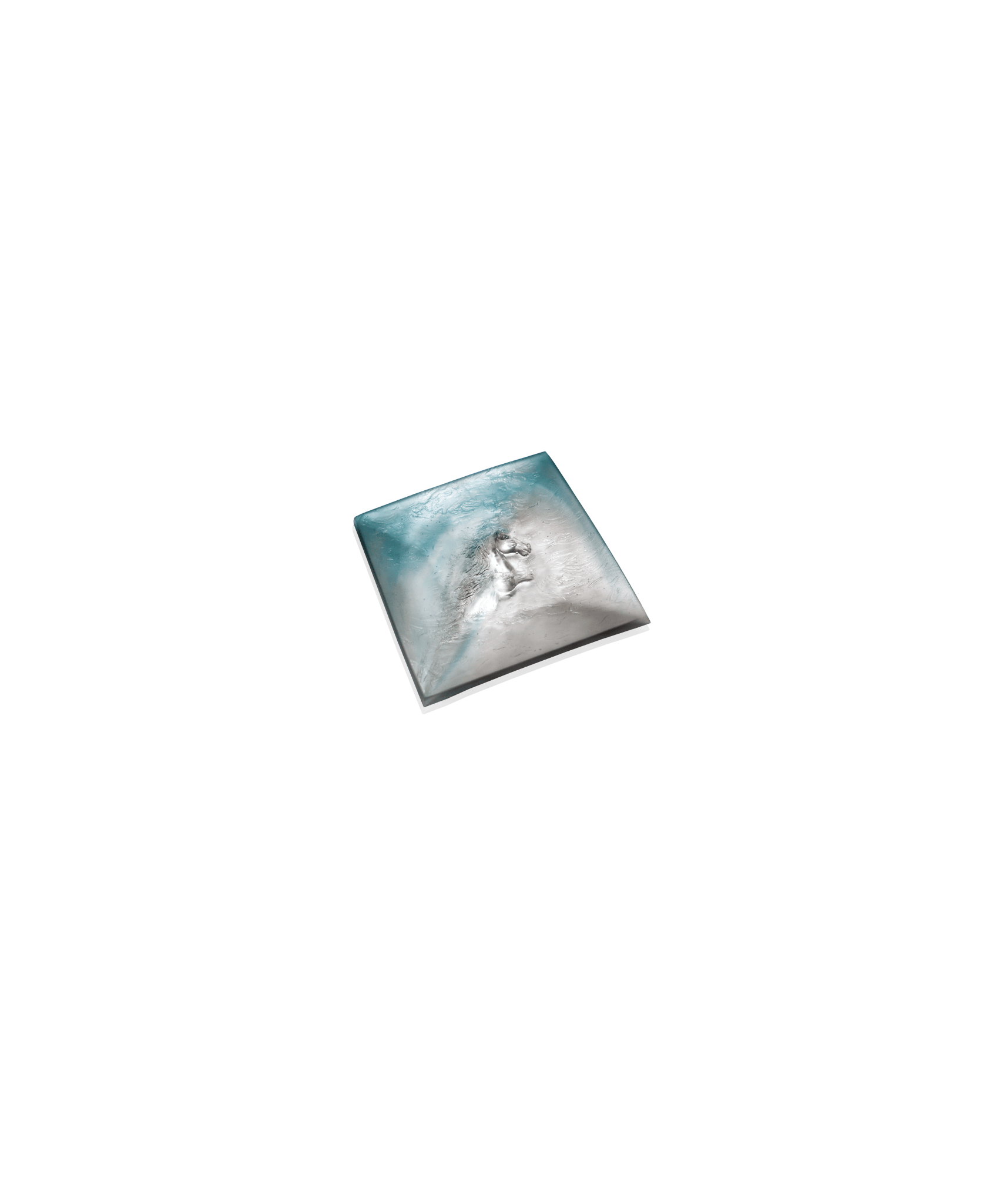 Daum Cavalcade Tray — Blue grey