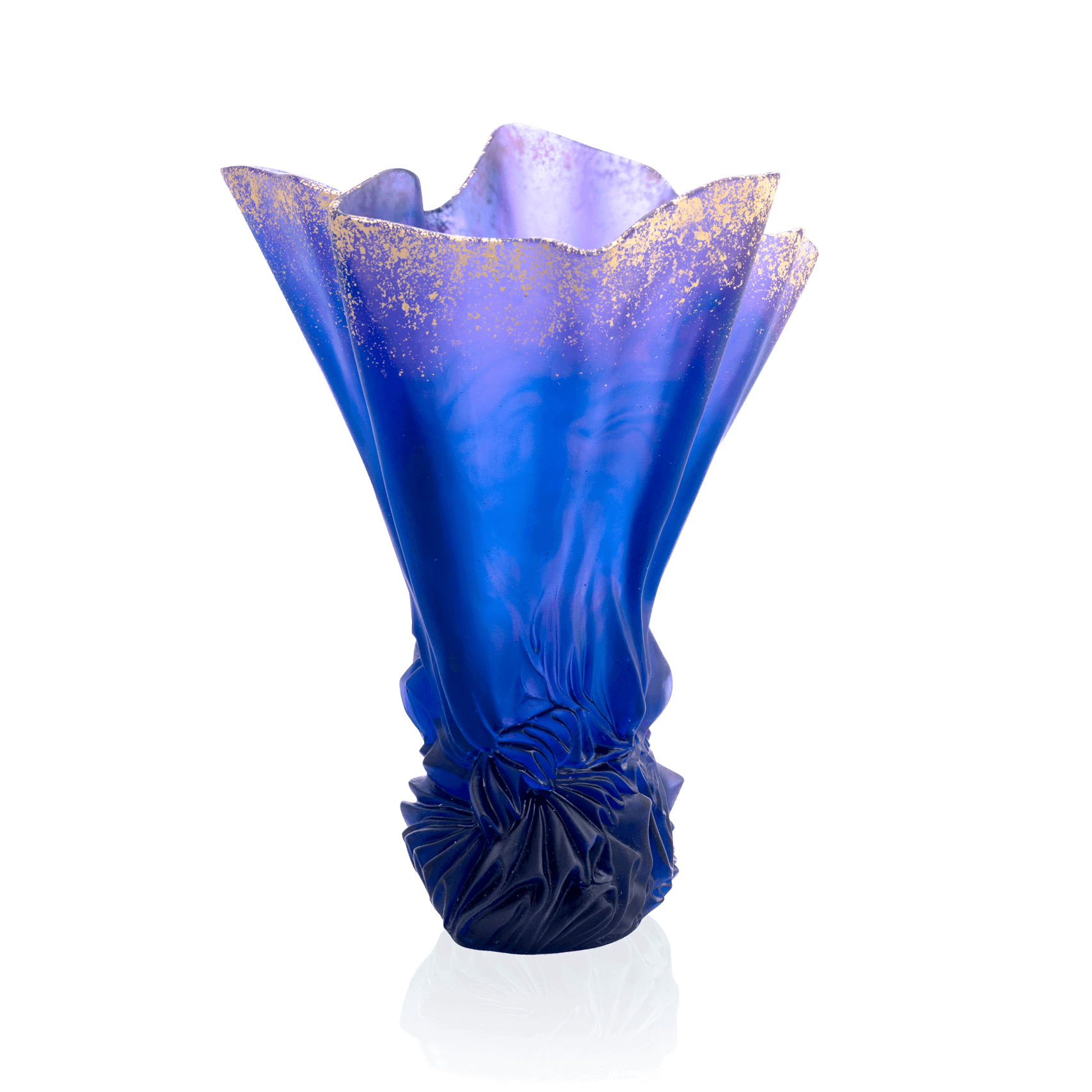 Daum Collection Croisière Large Vase — Midnight blue 99ex