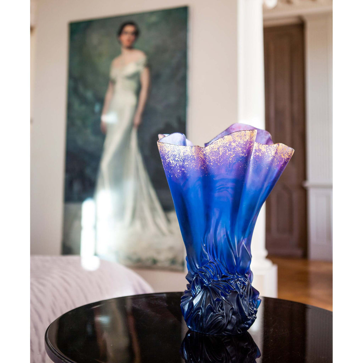 Daum Collection Croisière Large Vase – Midnight blue 99ex, alternate view