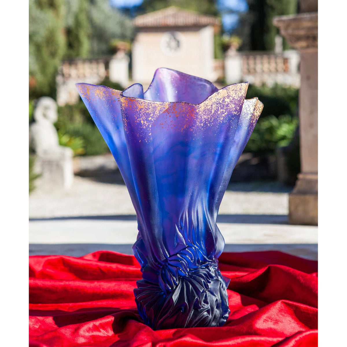 Daum Collection Croisière Large Vase – Midnight blue 99ex, alternate view