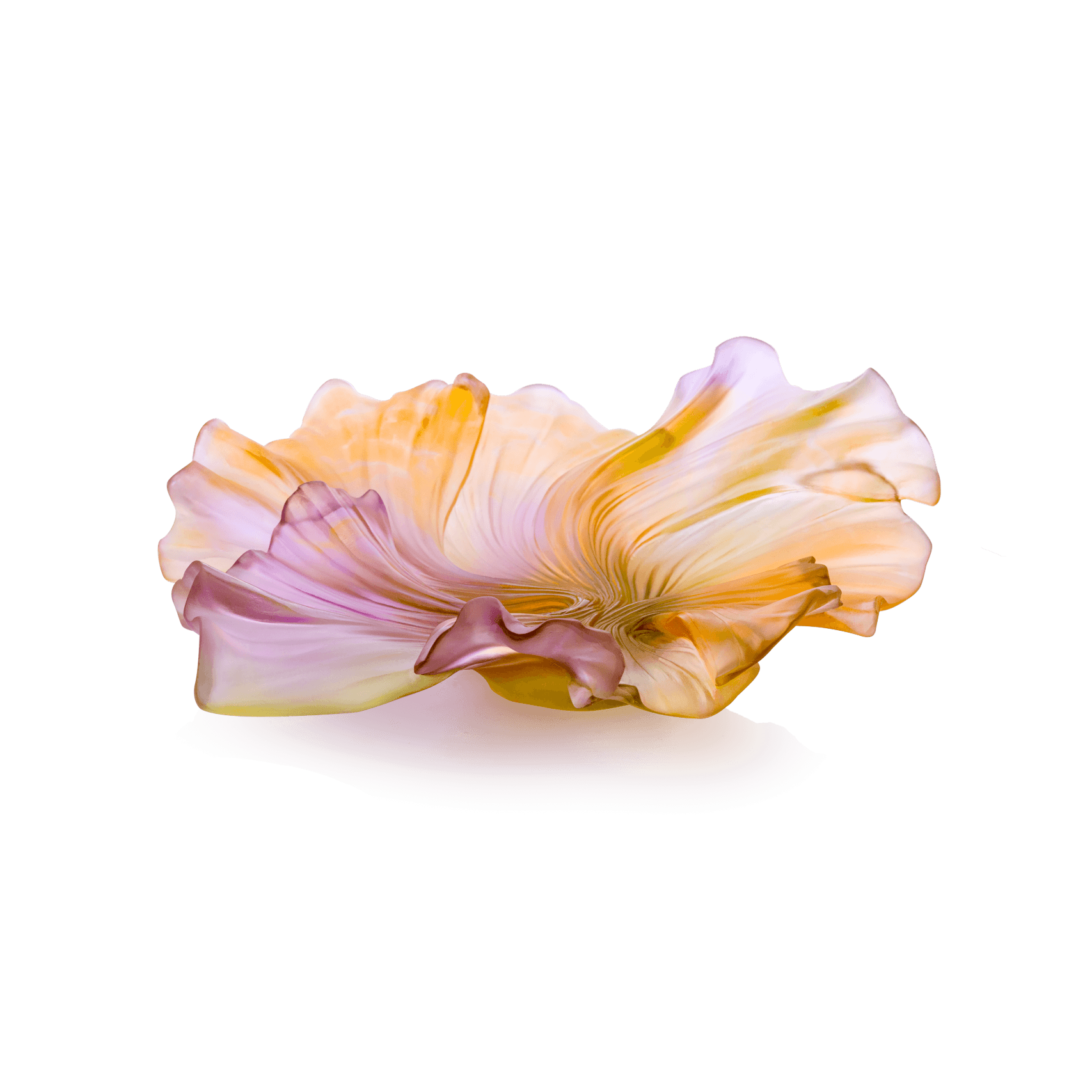 Daum Collection Croisière Medium Bowl — Pink and green