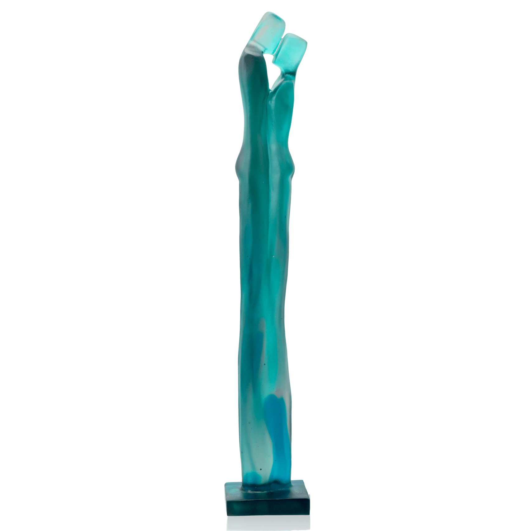 Daum Départ Blue and Green By Laurence Bonnel 175ex Sculpture
