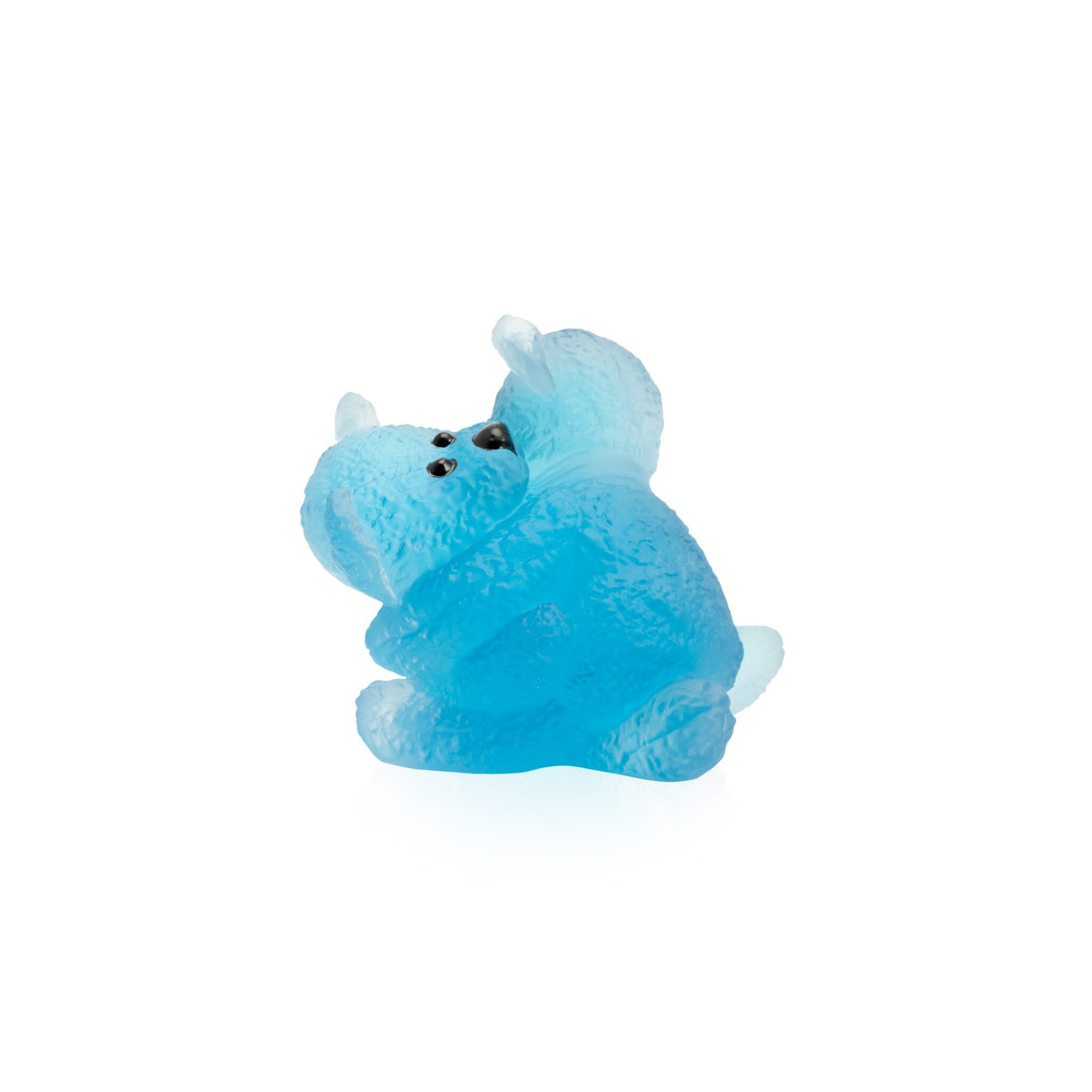 Daum Doudours Twins By Serge Mansau 375ex Sculpture – Blue, alternate view