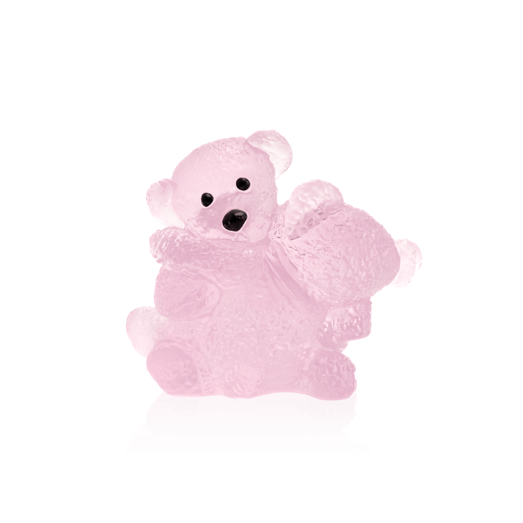 Daum Doudours Twins By Serge Mansau 375ex Sculpture — Pink