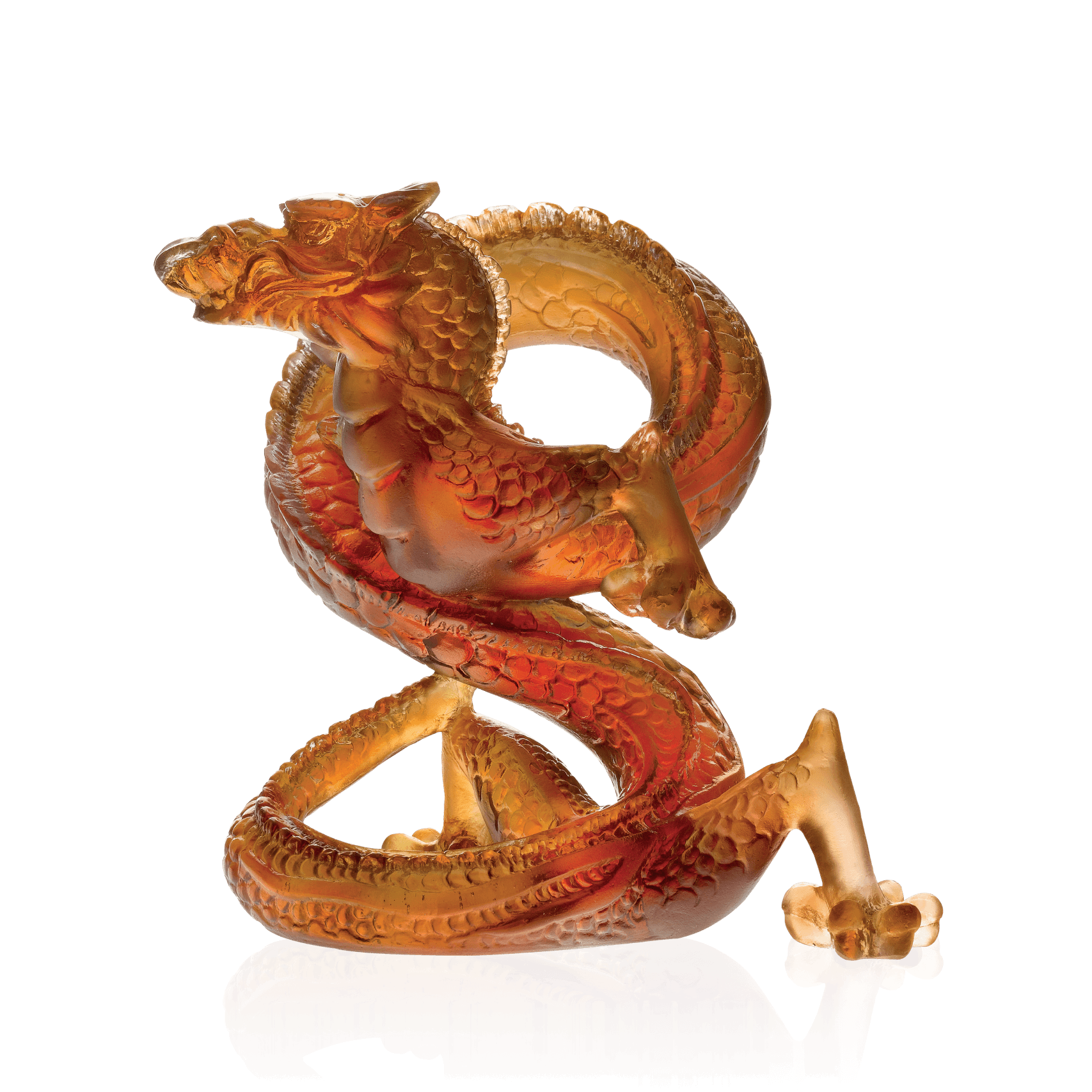 Daum Dragon Eight Sculpture