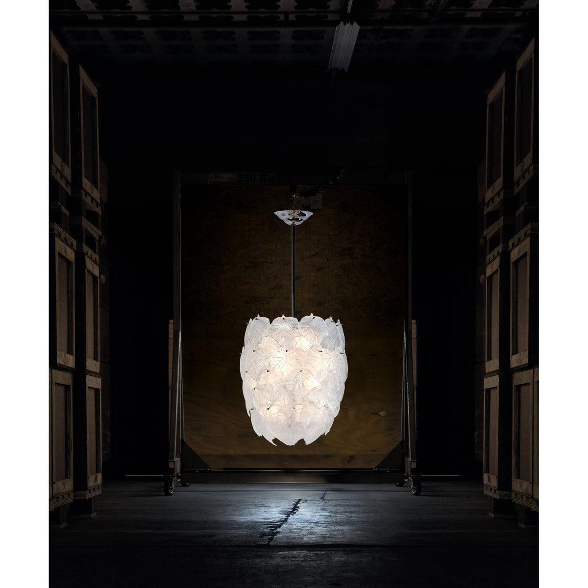 Daum Eden Chandelier White By Martyn Lawrence Bullard Sculpture, alternate view