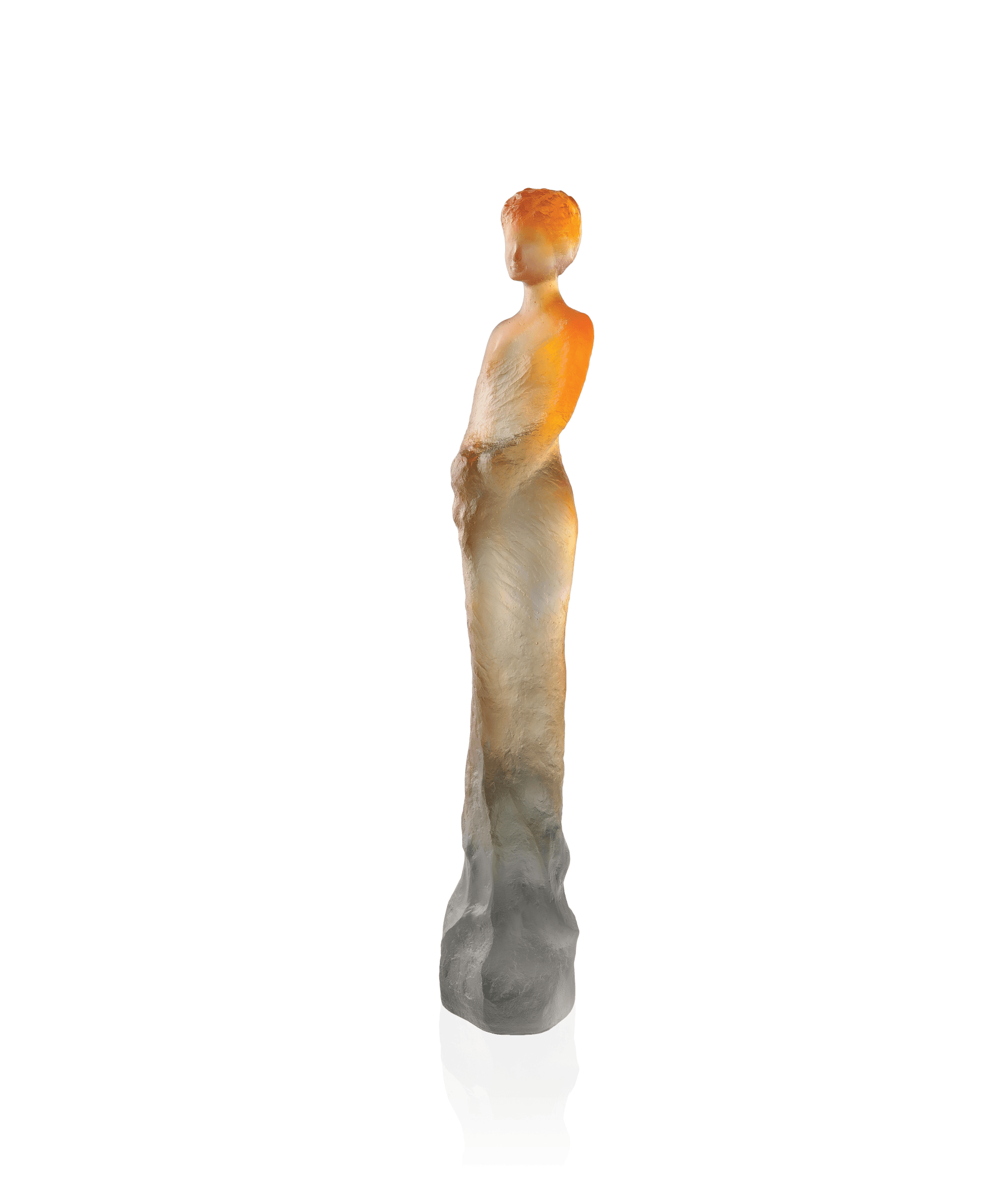Daum Eugénie and By Jean Philippe Richard 375ex Sculpture — Amber green