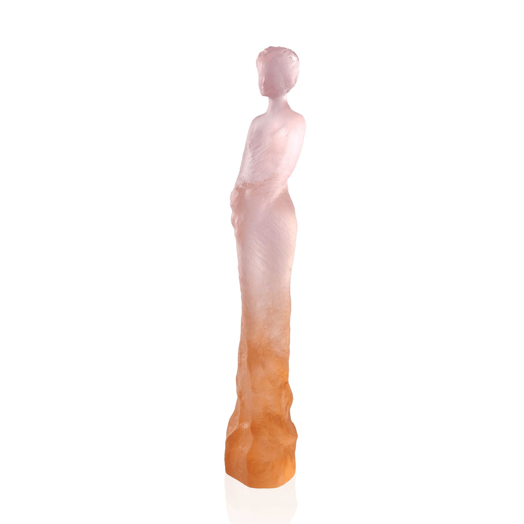 Daum Eugénie and By Jean Philippe Richard 375ex Sculpture — Pink yellow