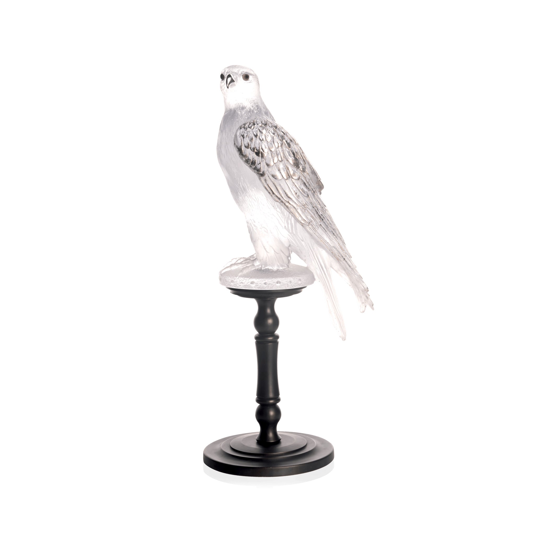 Daum Faucon Gerfaut By Madeleine Van Der Knoop Sculpture — White 50ex