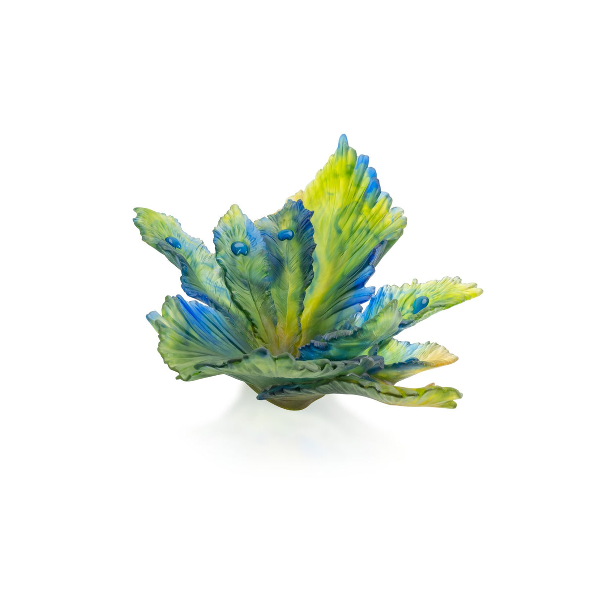 Daum Fleur De Paon Centerpiece Sculpture – Exotique 99ex, lifestyle view