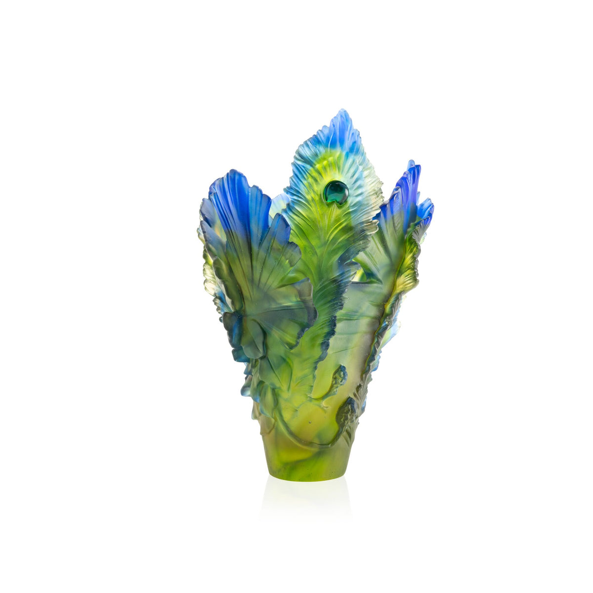 Daum Fleur De Paon Large Vase – Exotique 125ex, alternate view