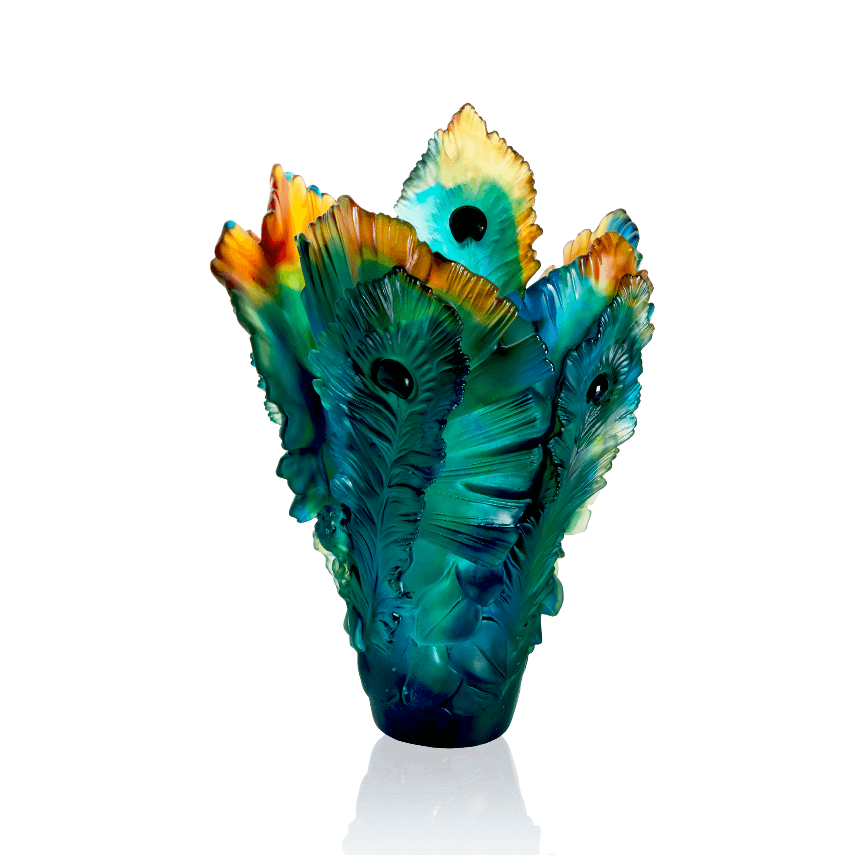 Daum Fleur De Paon Large Vase — Original