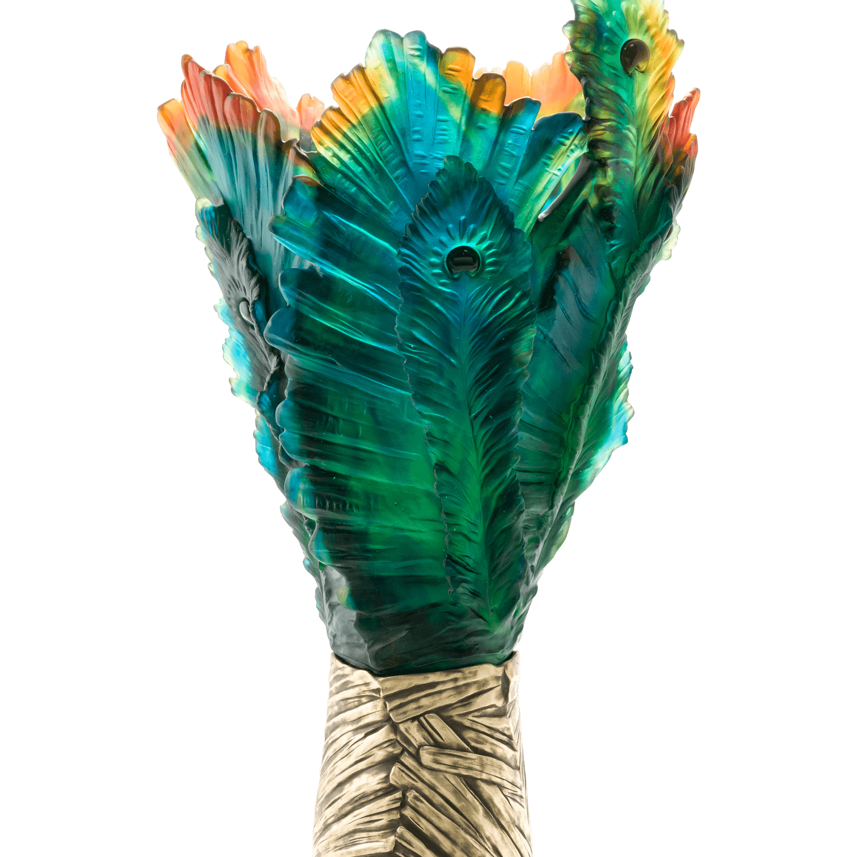 Daum Fleur De Paon Magnum Vase — 99ex