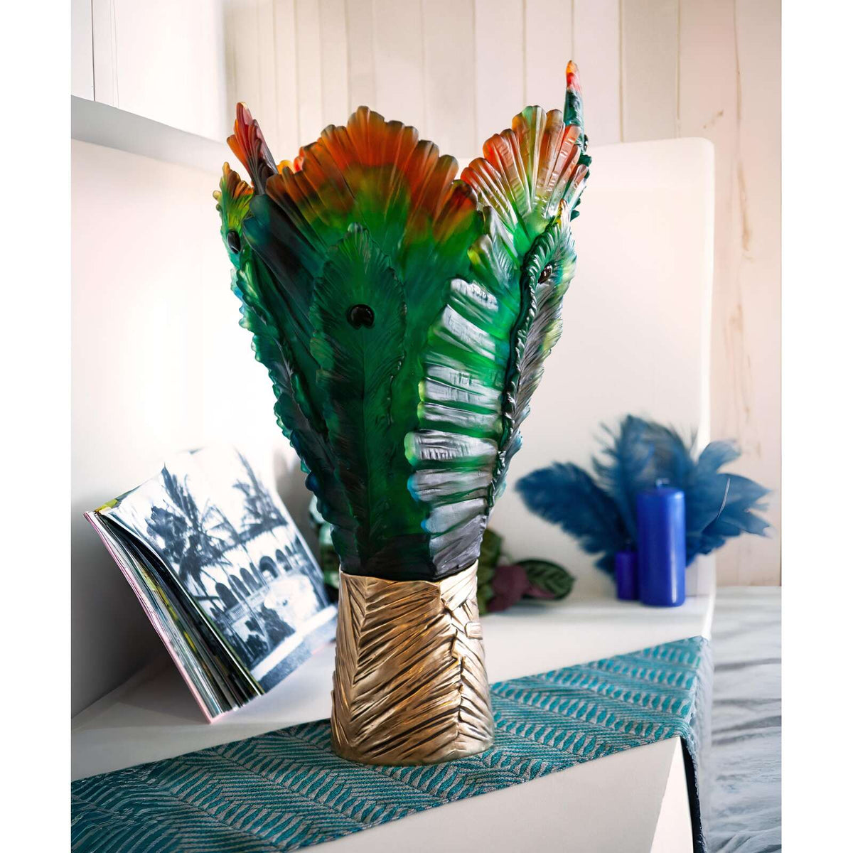 Daum Fleur De Paon Magnum Vase – 99ex, alternate view