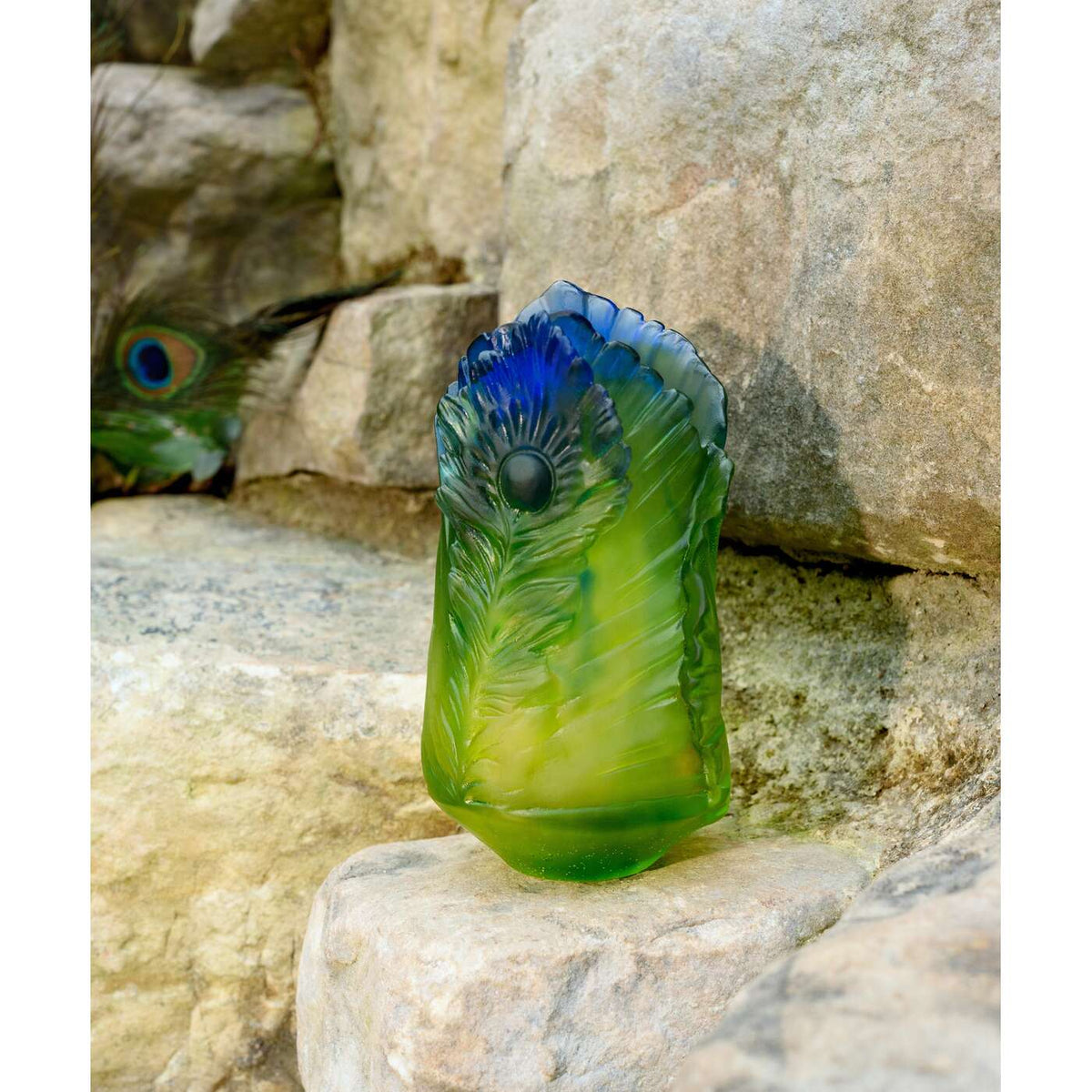 Daum Fleur De Paon Small Vase – Exotique, alternate view