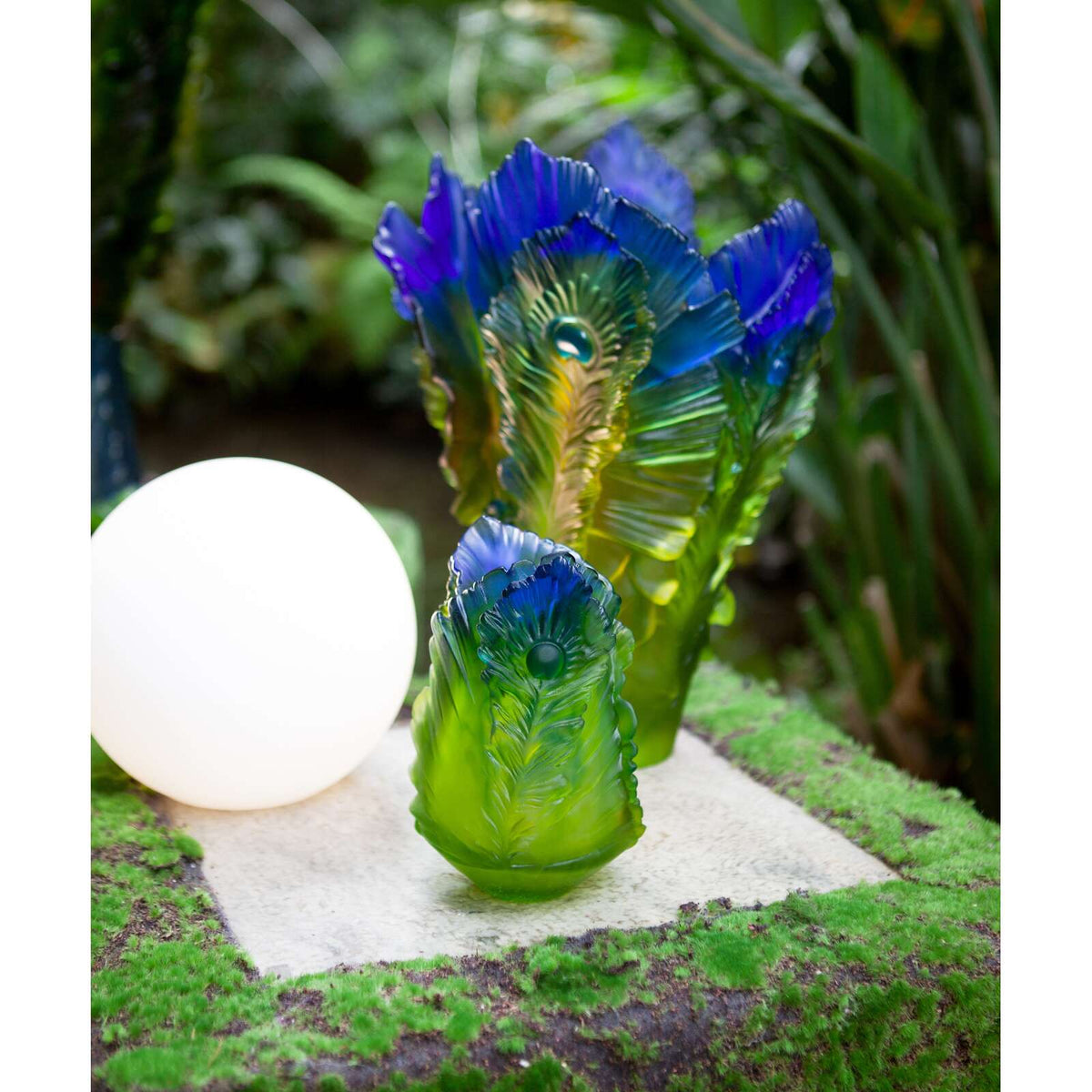 Daum Fleur De Paon Small Vase – Exotique, alternate view