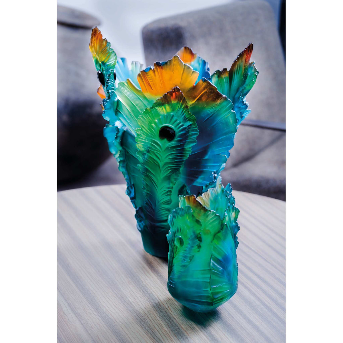 Daum Fleur De Paon Small Vase – Original, alternate view