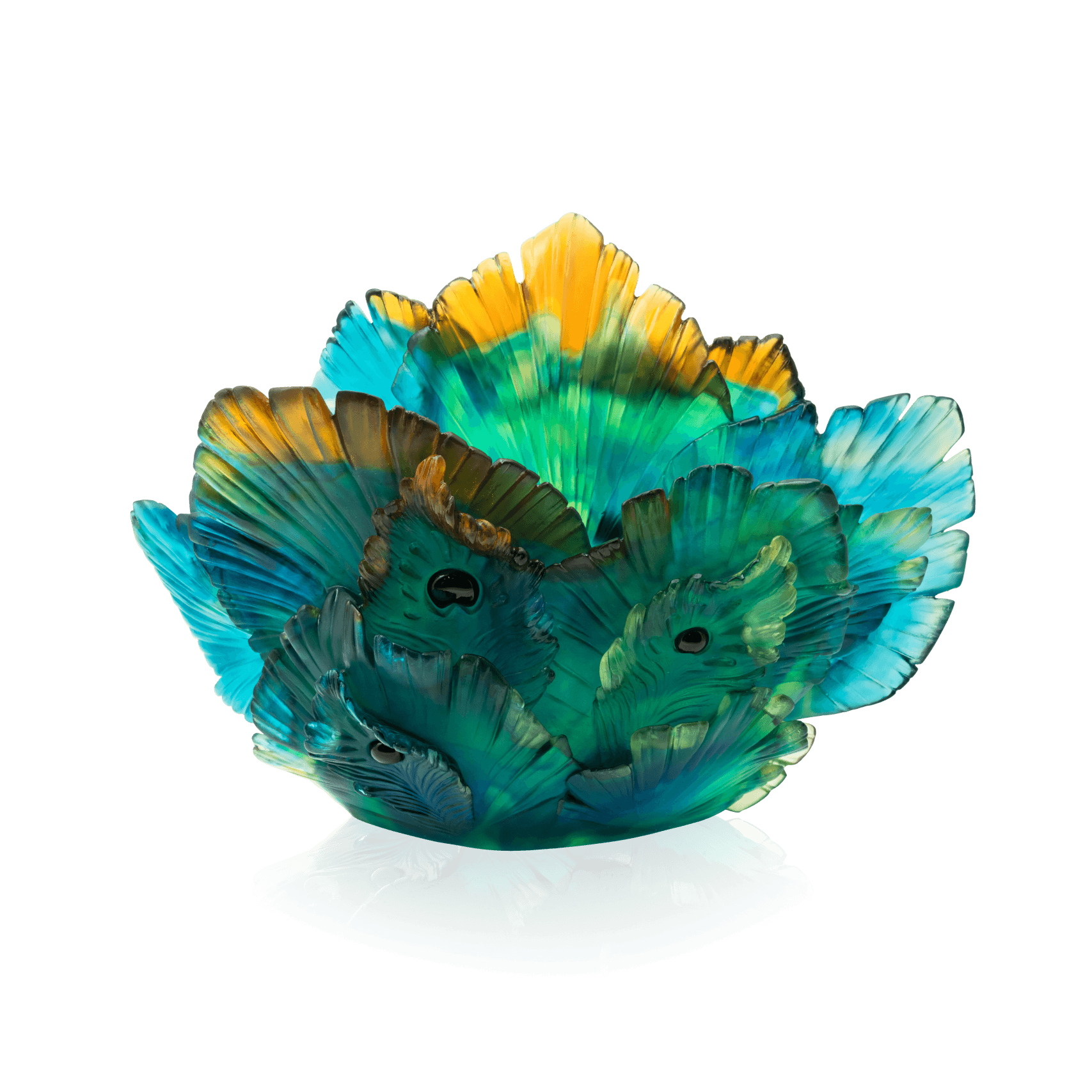 Daum Fleur De Paon Vase