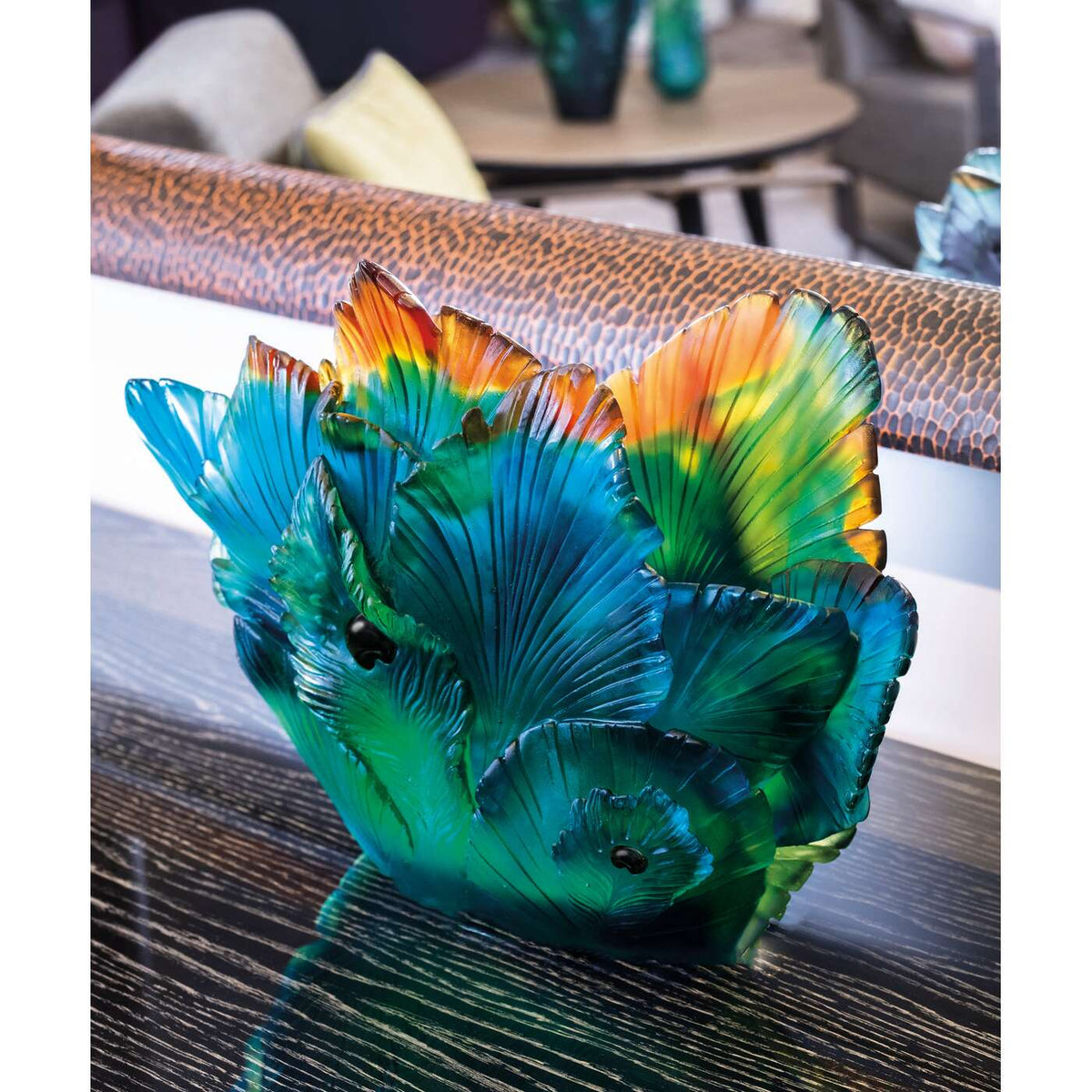 Daum Fleur De Paon Vase, alternate view