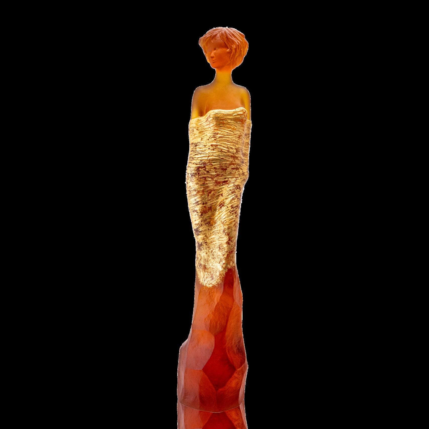 Daum Galatéa By Jean Philippe Richard Sculpture — Amber gold finish 75ex