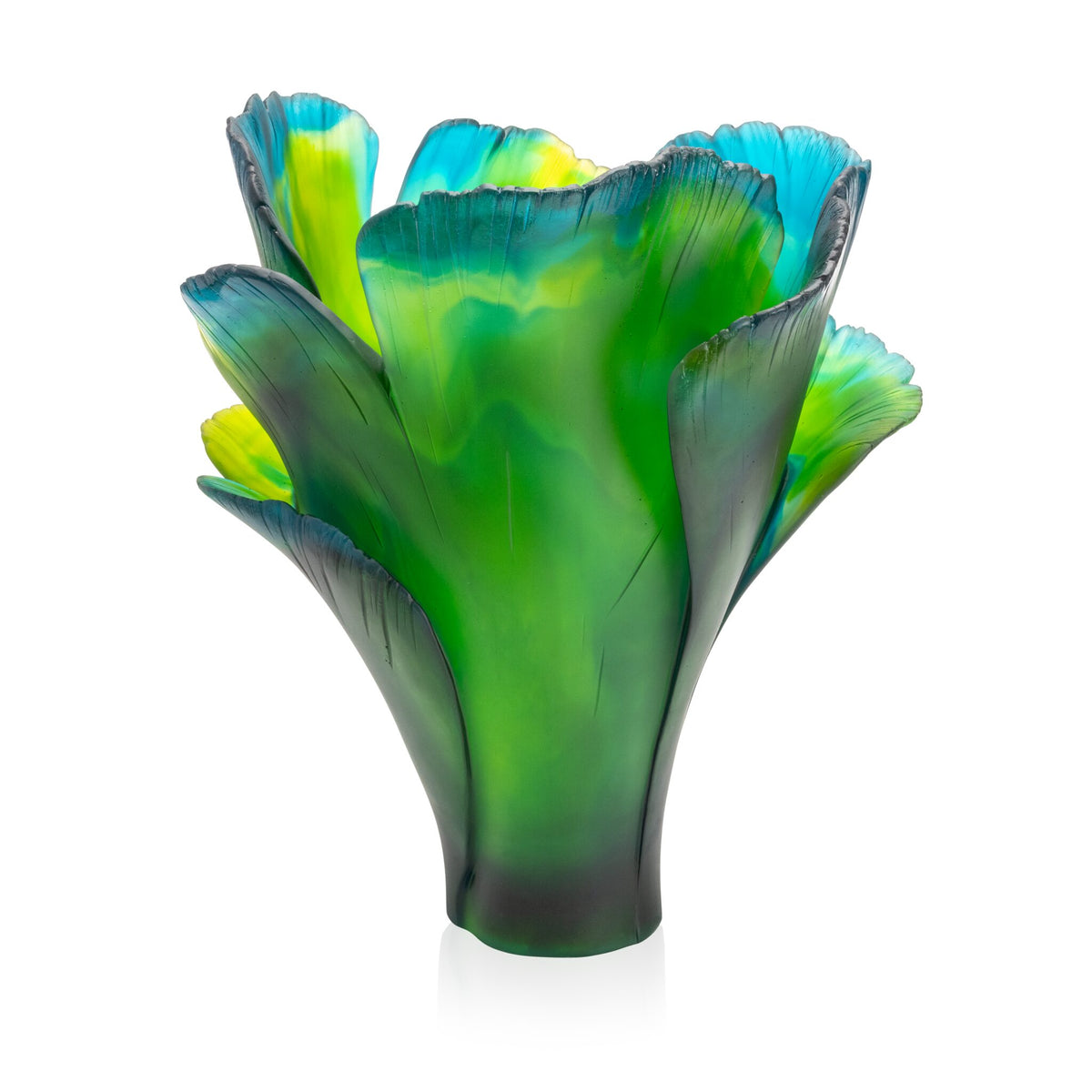Daum Ginkgo Magnum Vase 99ex – Green, alternate view