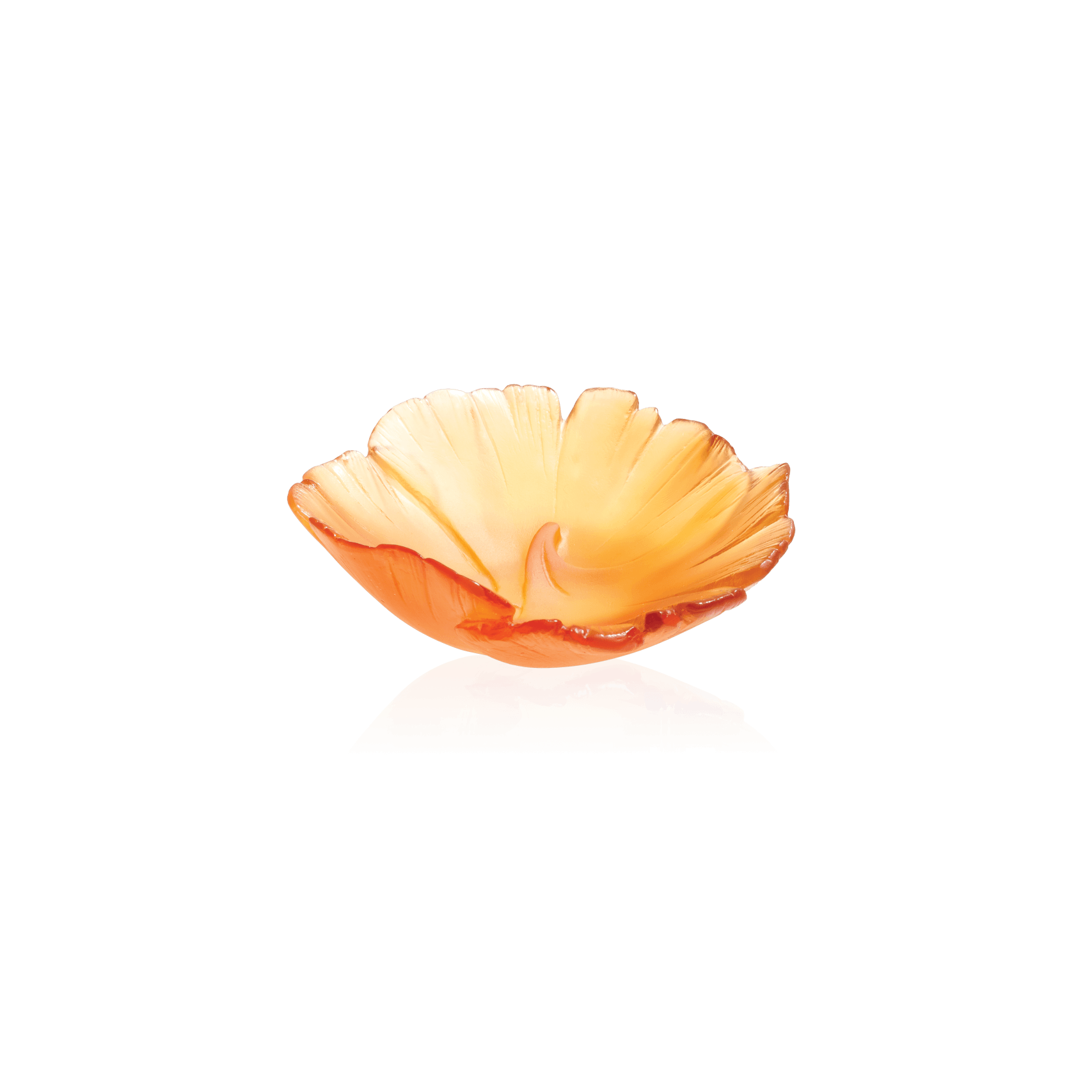 Daum Ginkgo Small Bowl Amber