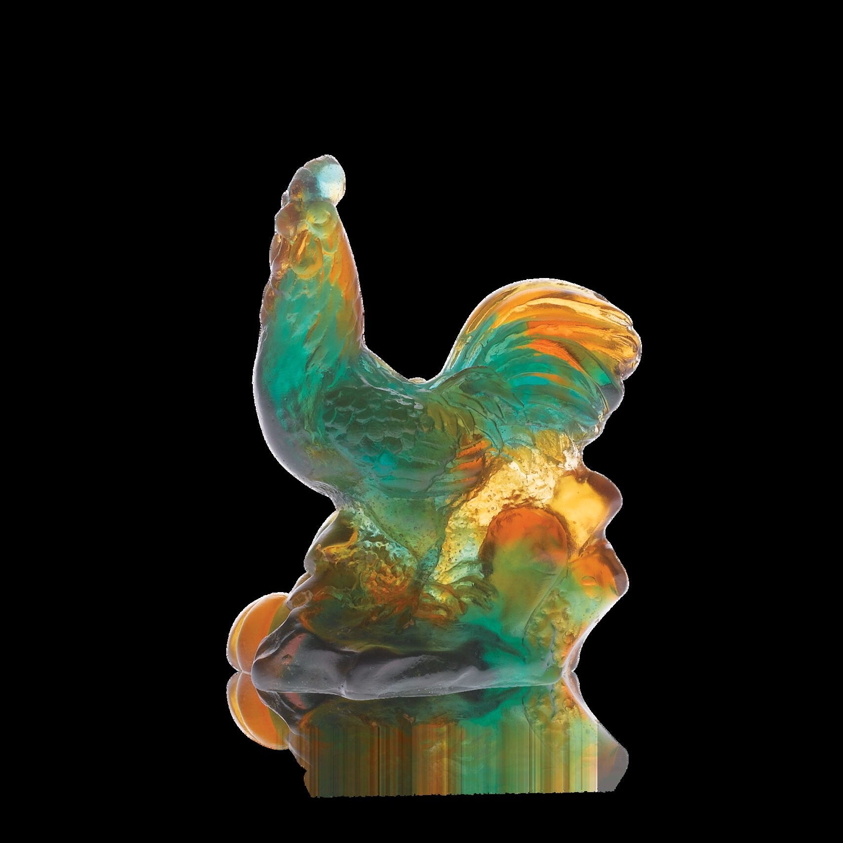 Daum Horoscope Rooster Sculpture