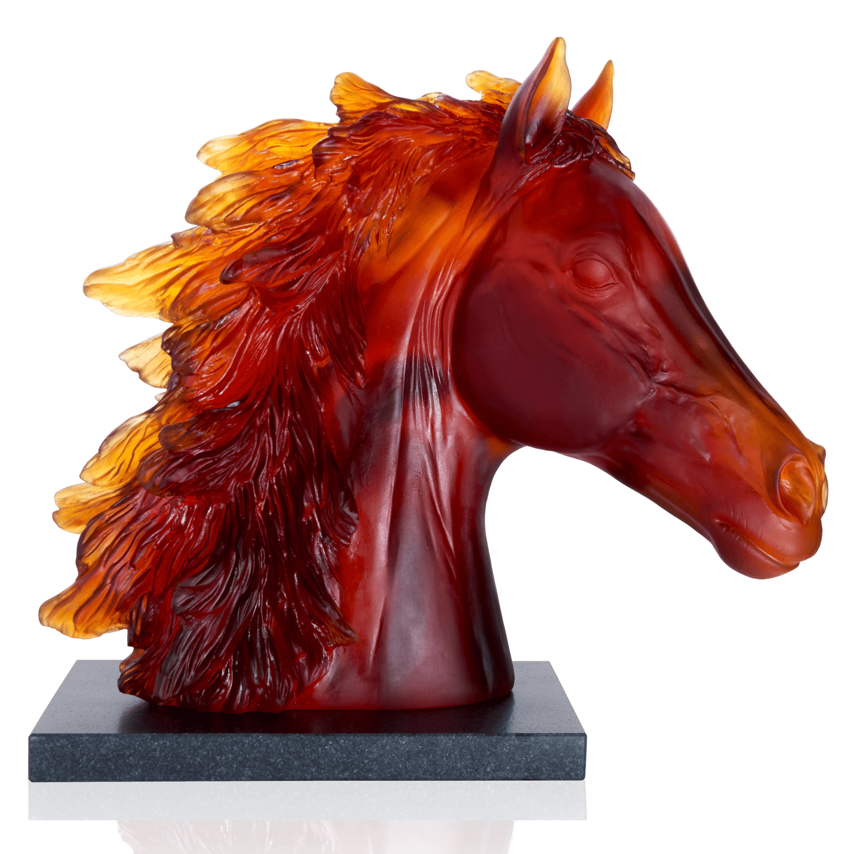 Daum Horse Head Scullpture 500ex Sculpture