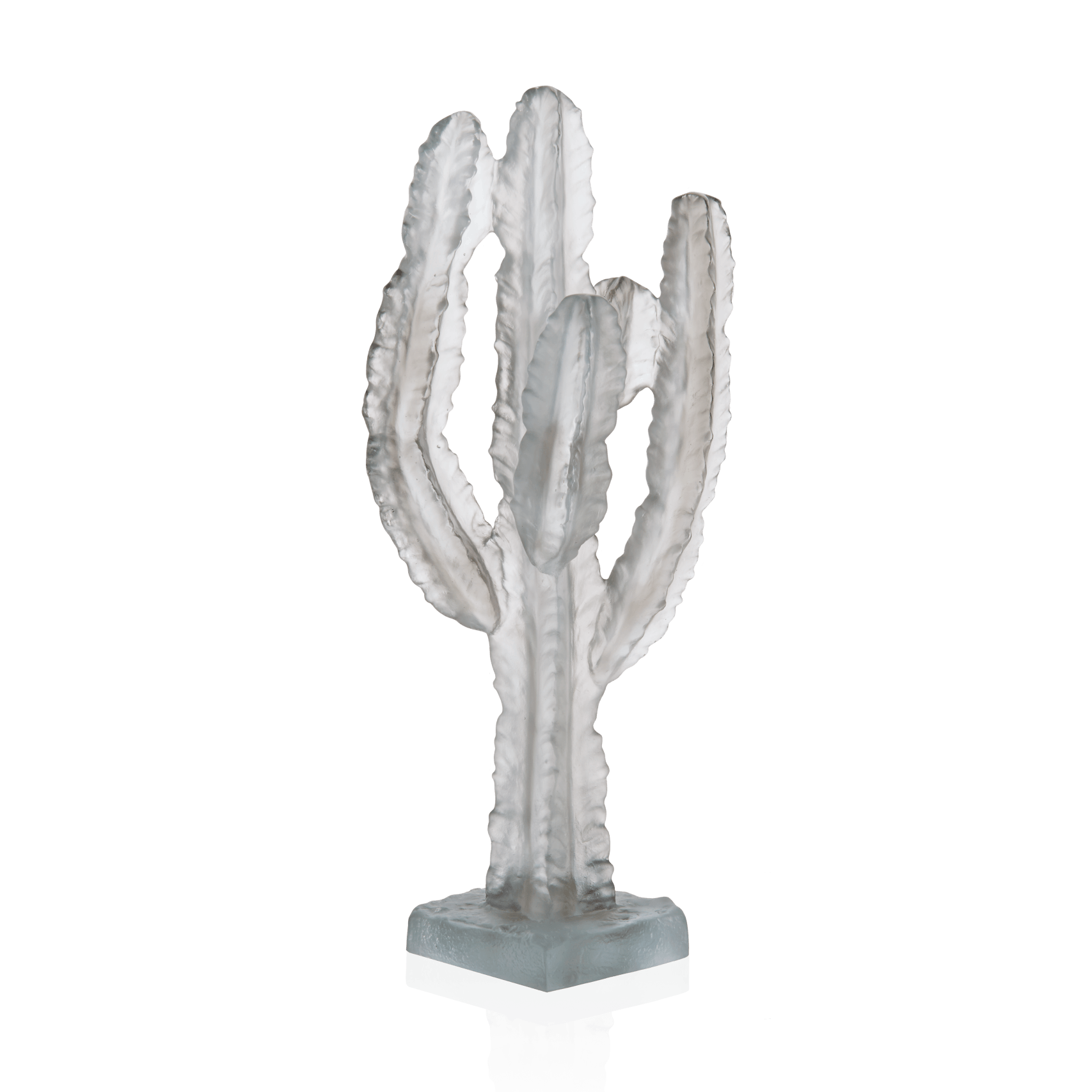 Daum Jardin De Cactus Cactus By Emilio Robba Sculpture — Grey
