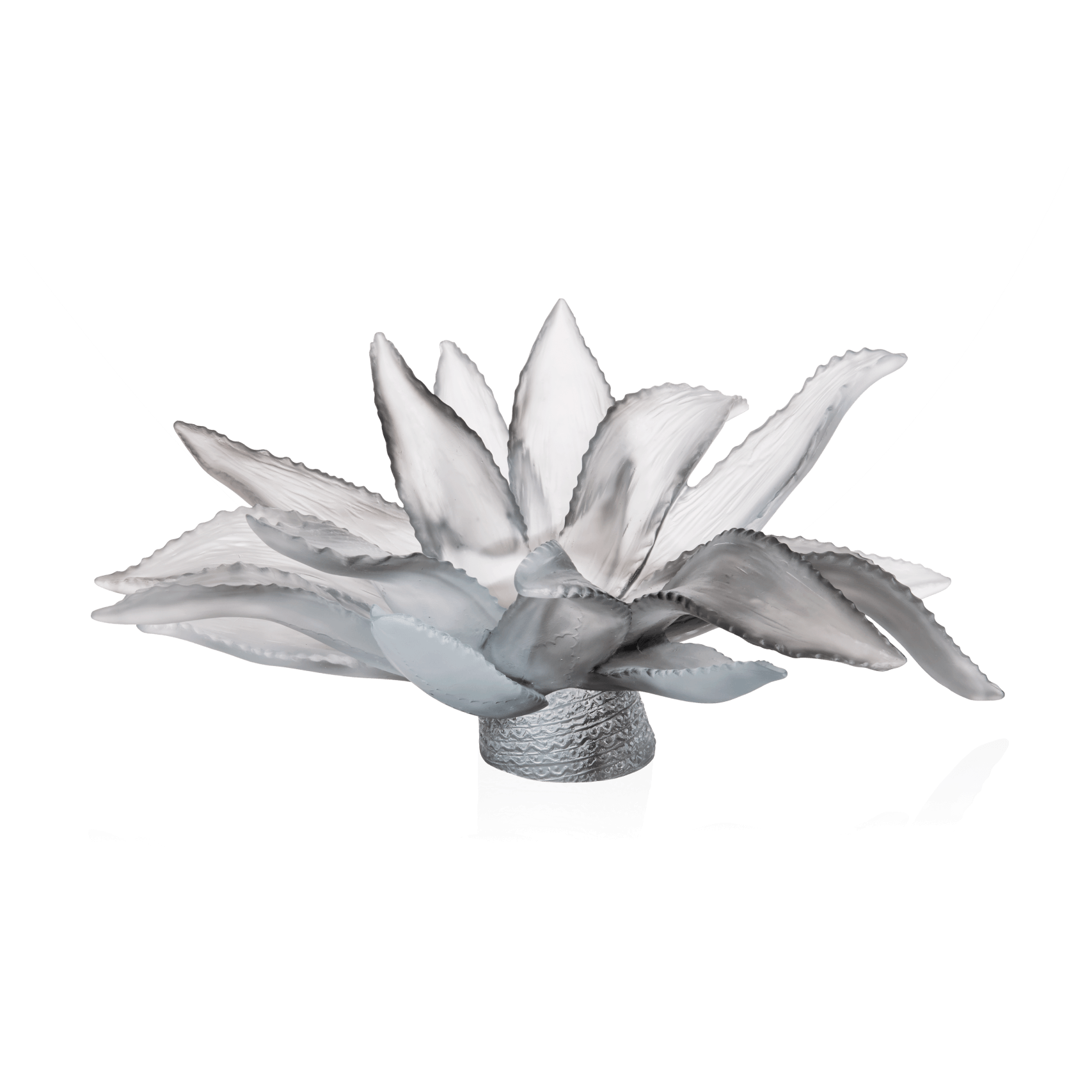 Daum Jardin De Cactus Centerpiece By Emilio Robba 375ex Sculpture — Grey
