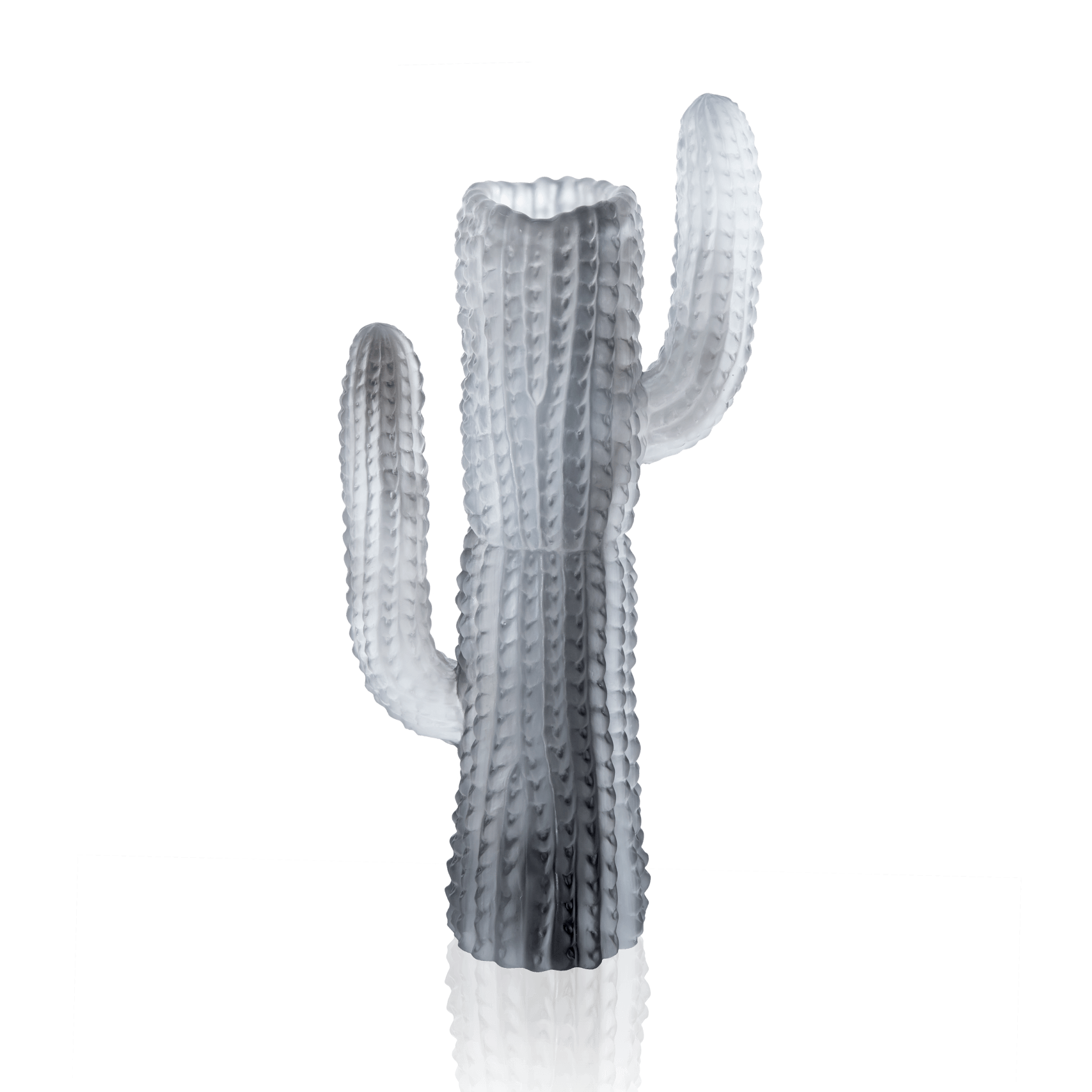 Daum Jardin De Cactus Vase By Emilio Robba — Grey