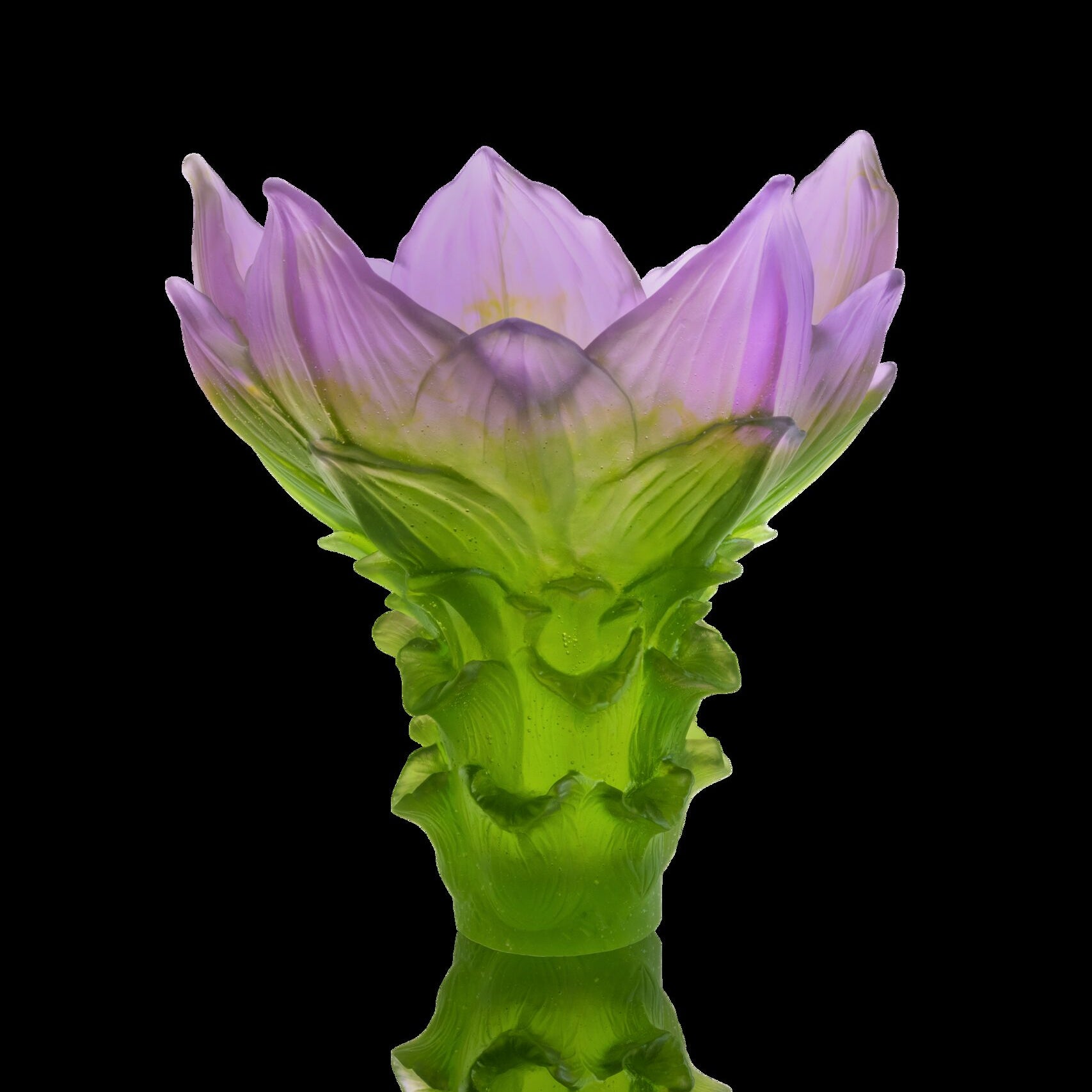 Daum Jardin De Lotus Large Vase 125ex