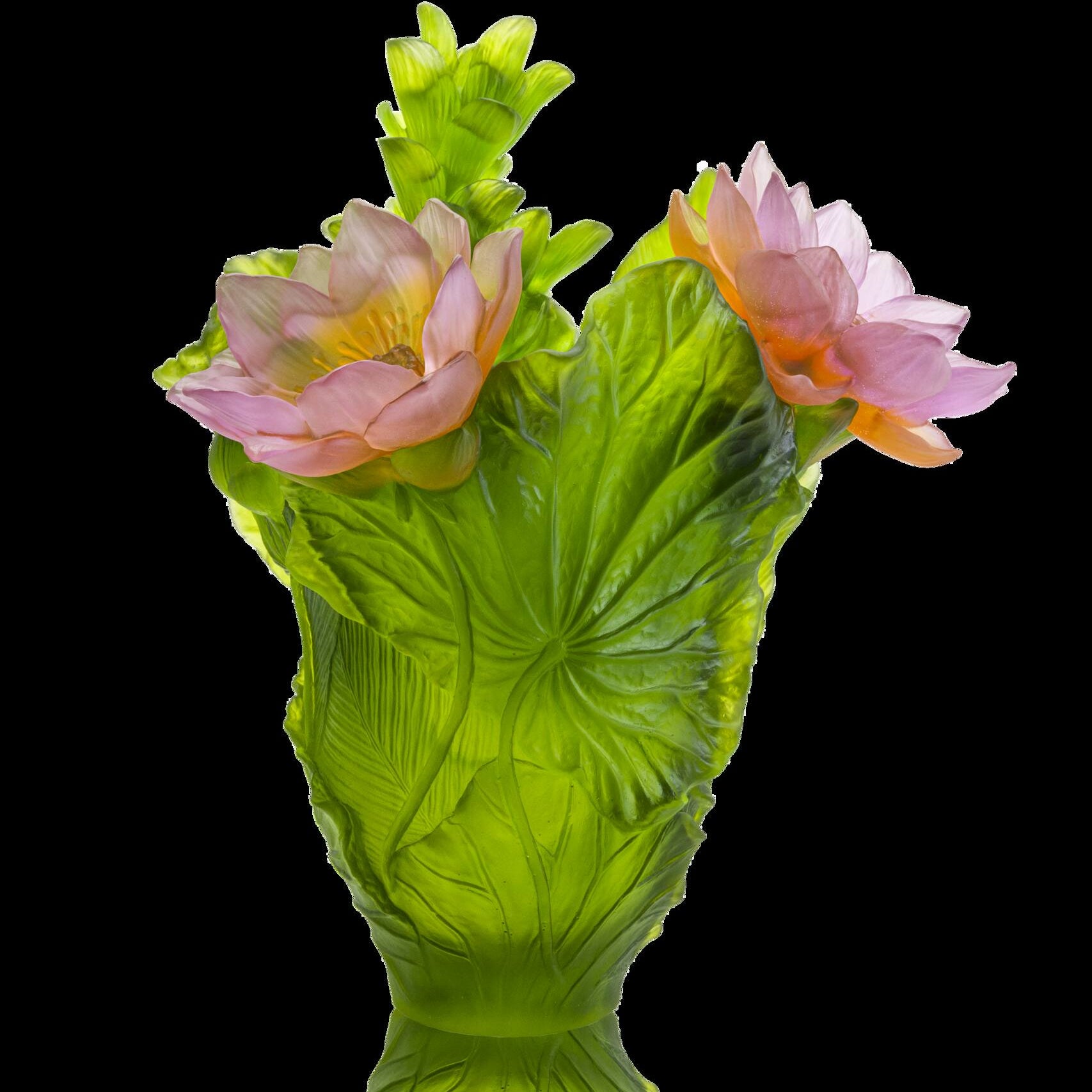 Daum Jardin De Lotus Magnum Vase 99ex