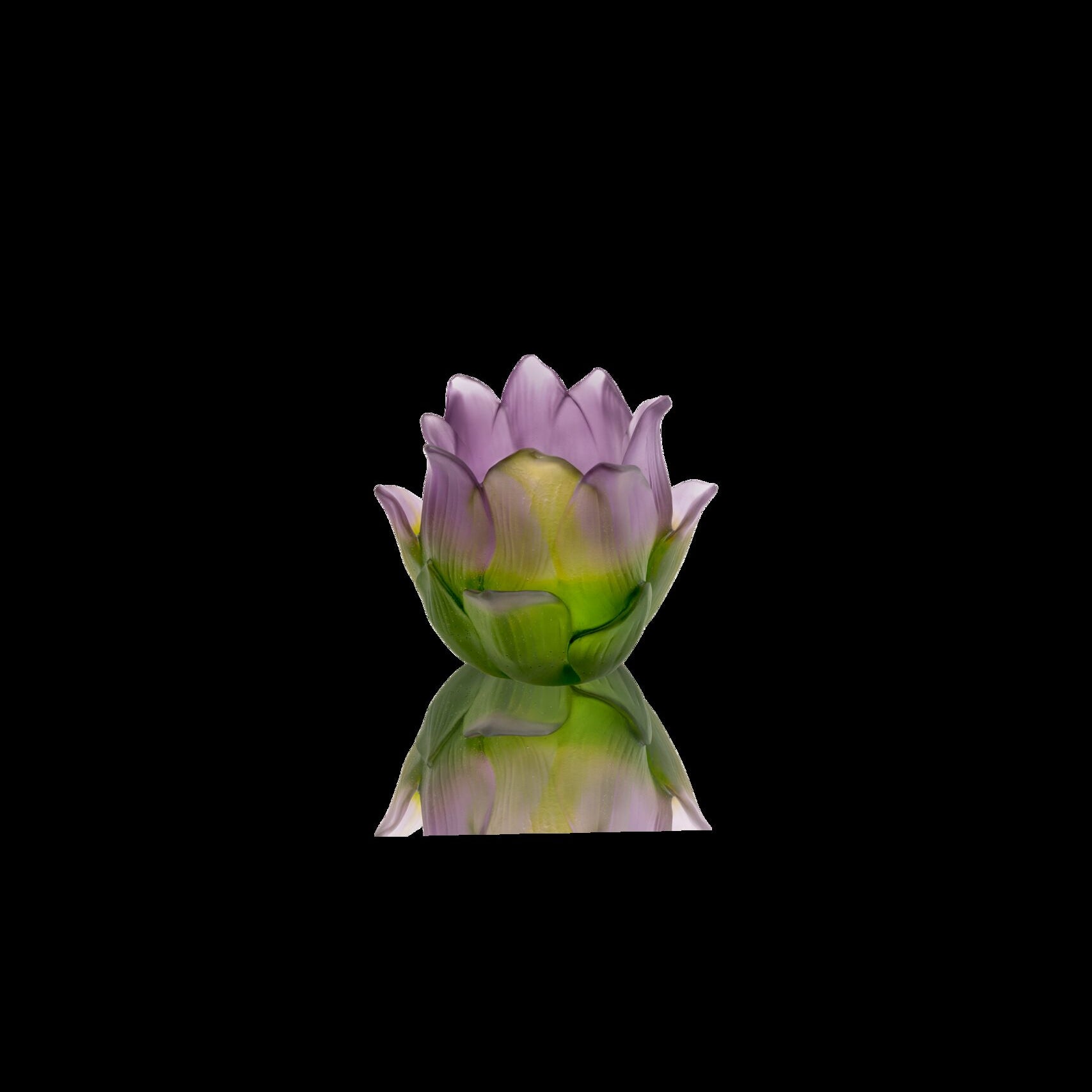 Daum Jardin De Lotus Vase-candle Holder 250ex