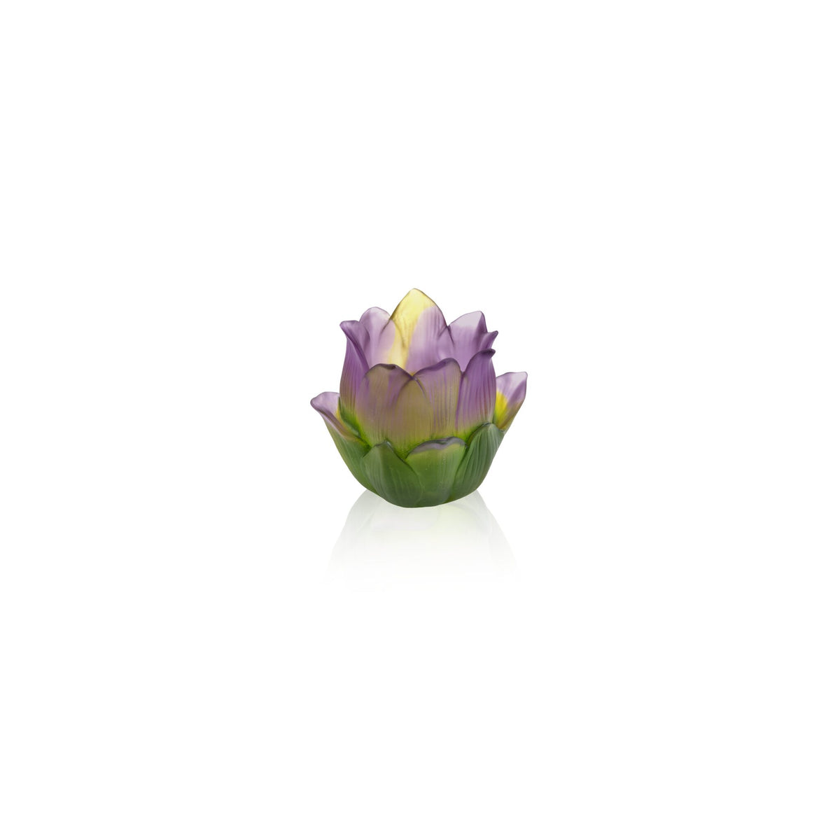 Daum Jardin De Lotus Vase-candle Holder 250ex, alternate view