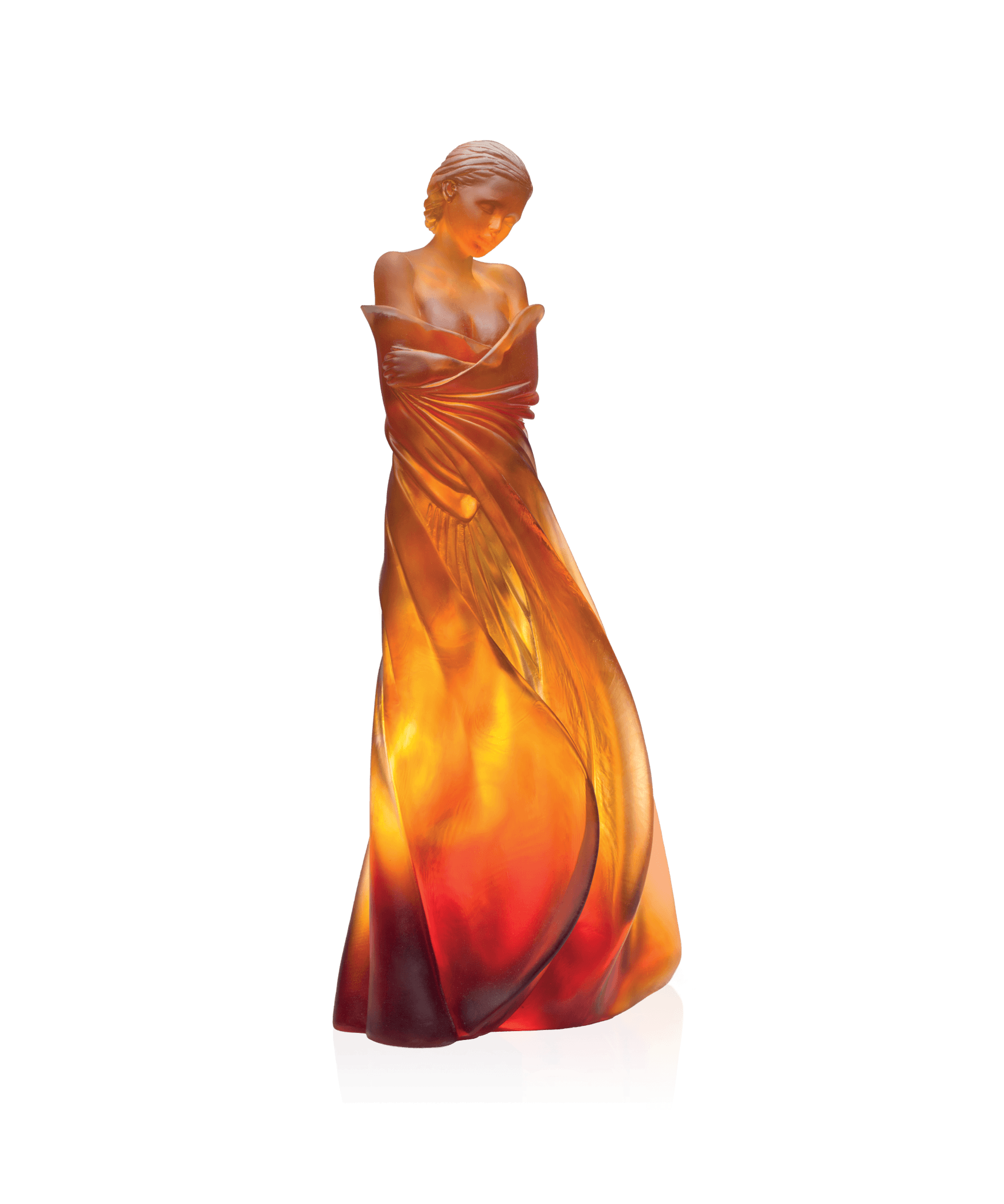 Daum L'hiver En Soi By Marie Paule Deville Chabrolle 125ex Sculpture β Amber