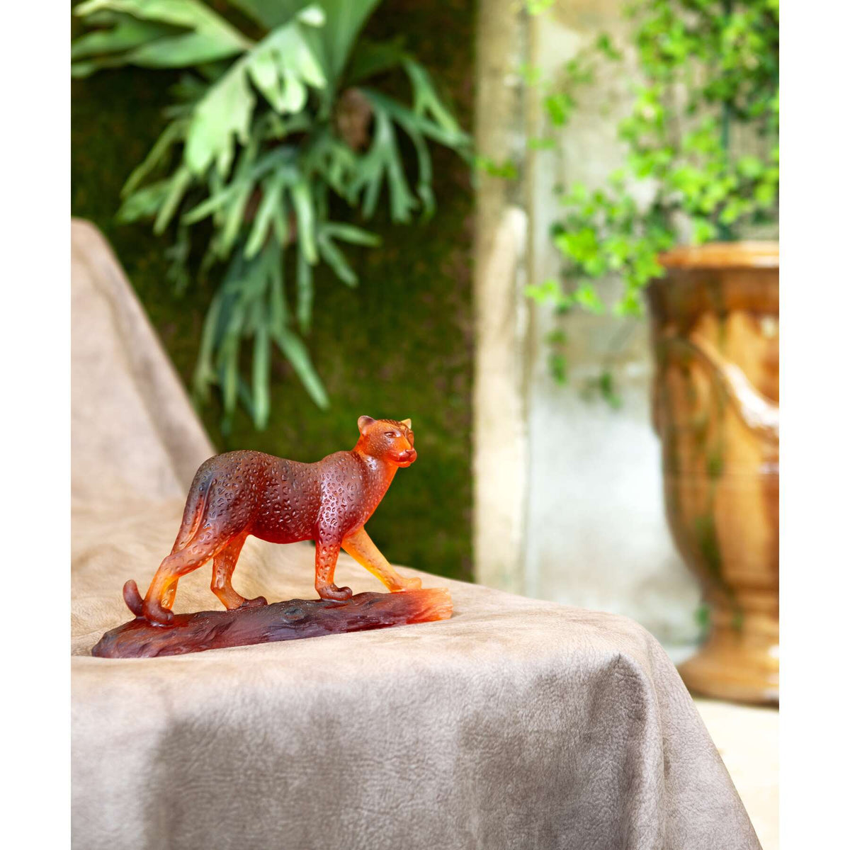 Daum Léopard Leopard Sculpture 500ex – Tropical, alternate view