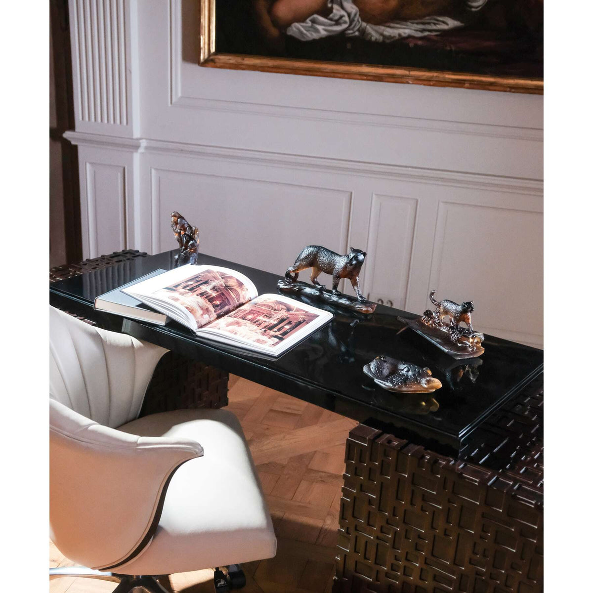 Daum Léopard Pencil Holder Decorative Tray, alternate view
