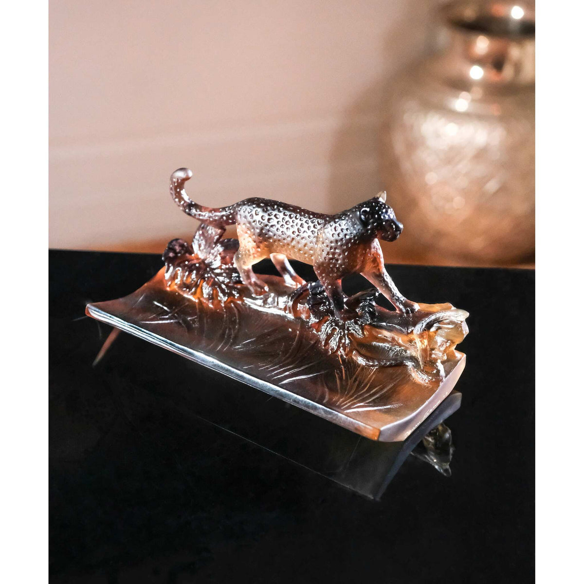 Daum Léopard Pencil Tray – Original, alternate view