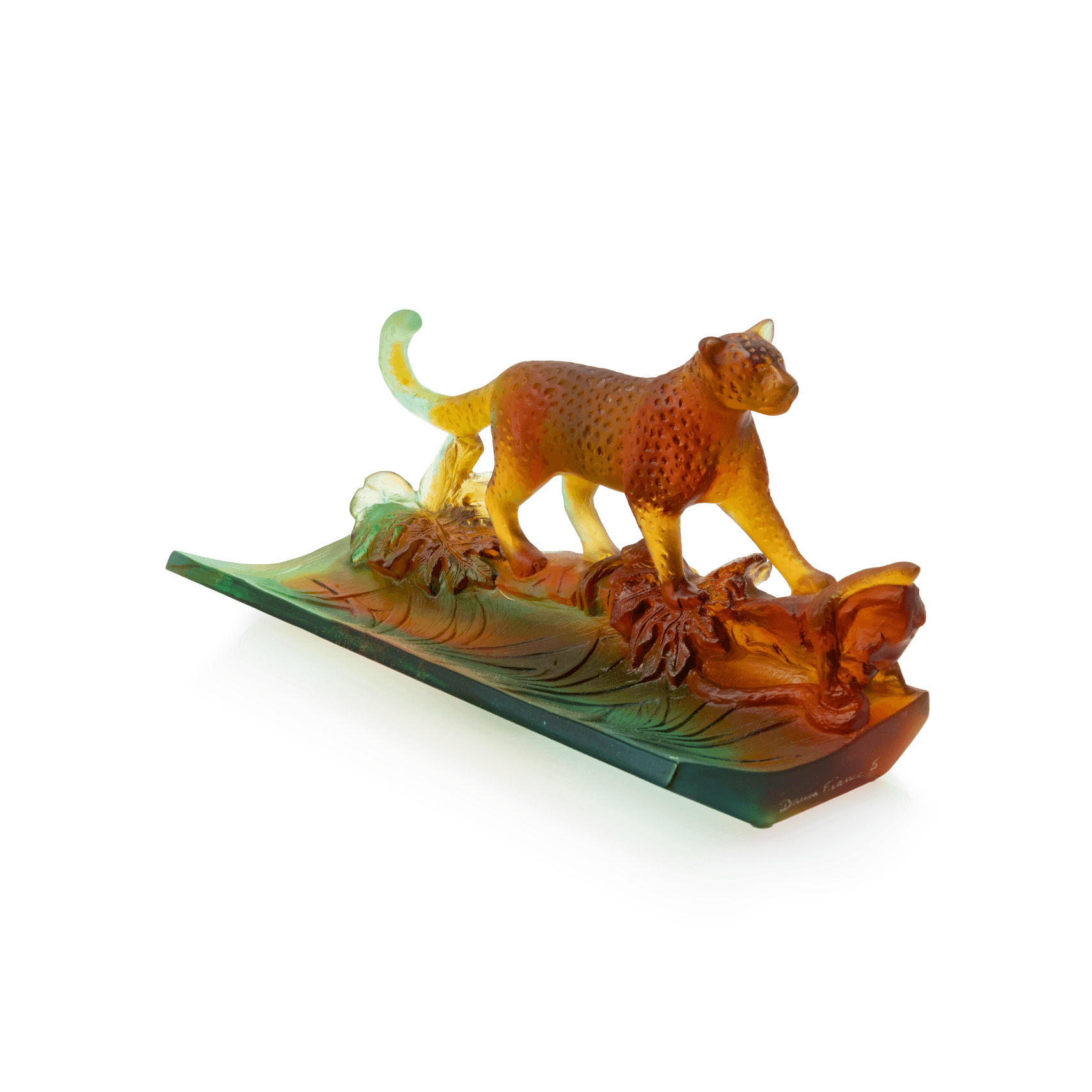 Daum Léopard Pencil Tray — Tropical