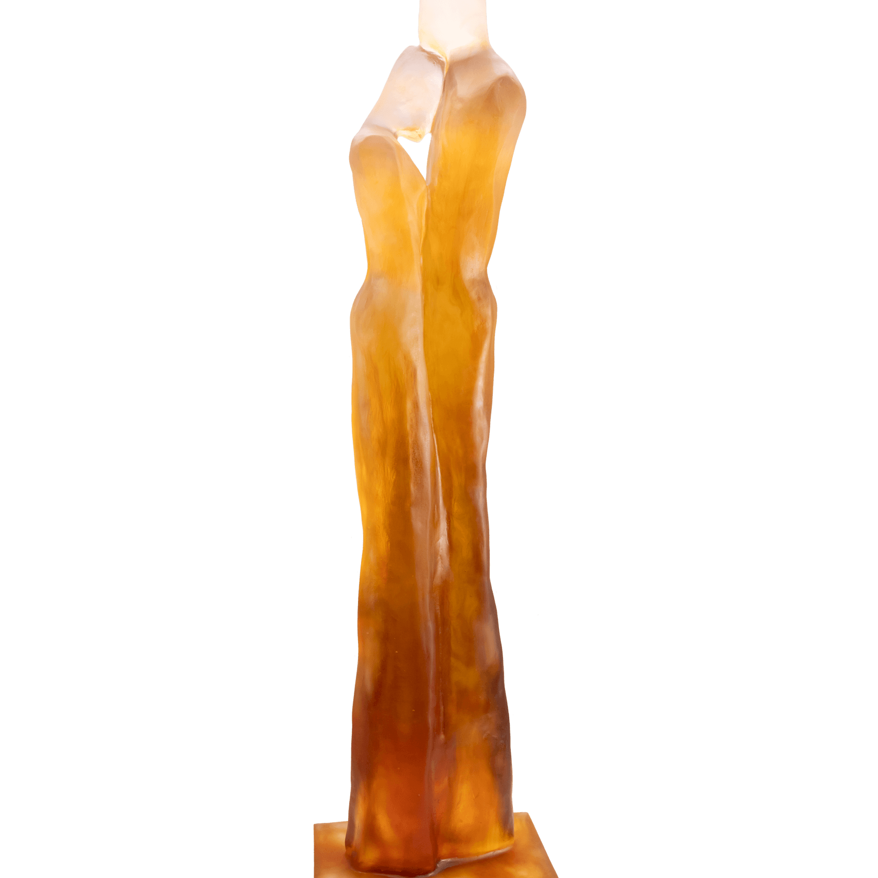 Daum Le Retour Amber and Pink By Laurence Bonnel 75ex Sculpture