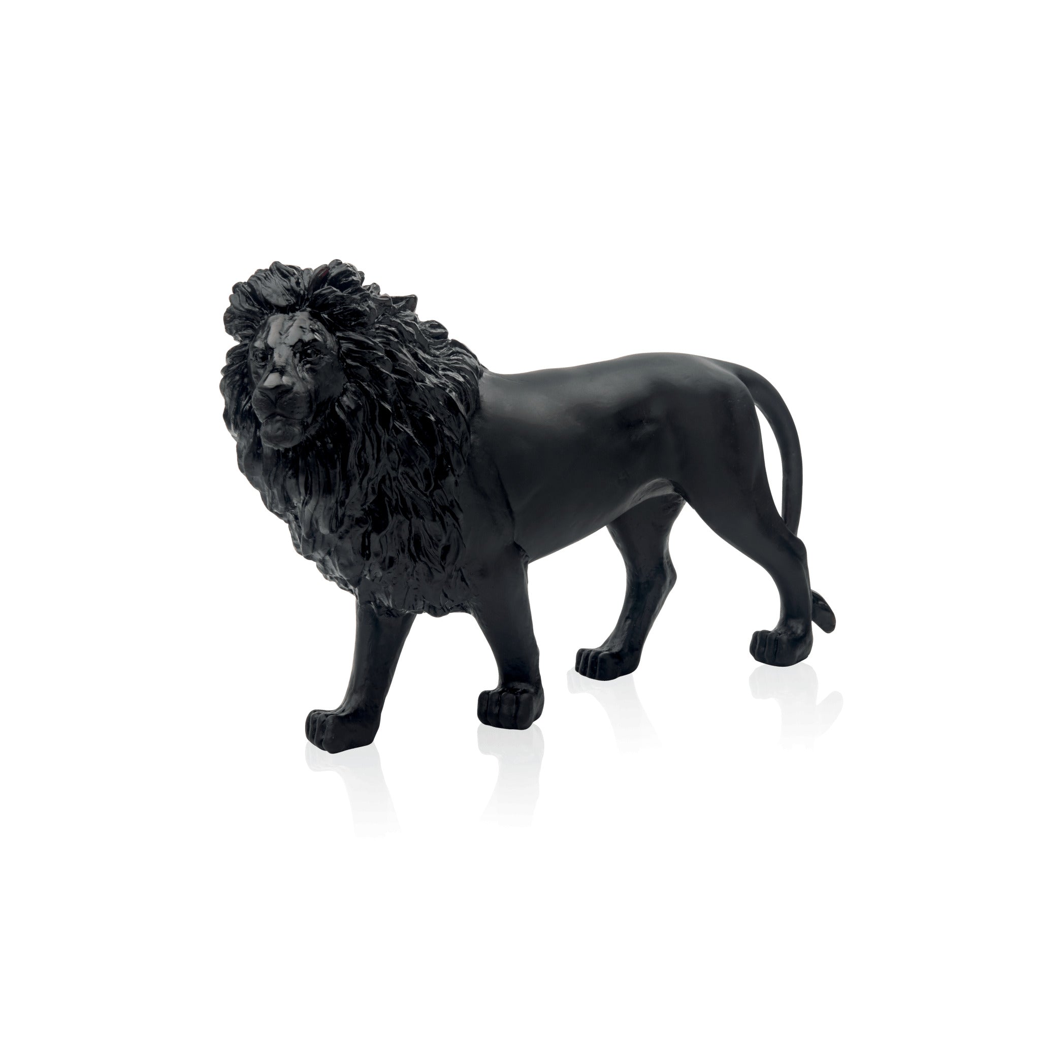 Daum Lion Sand Black 500ex Sculpture
