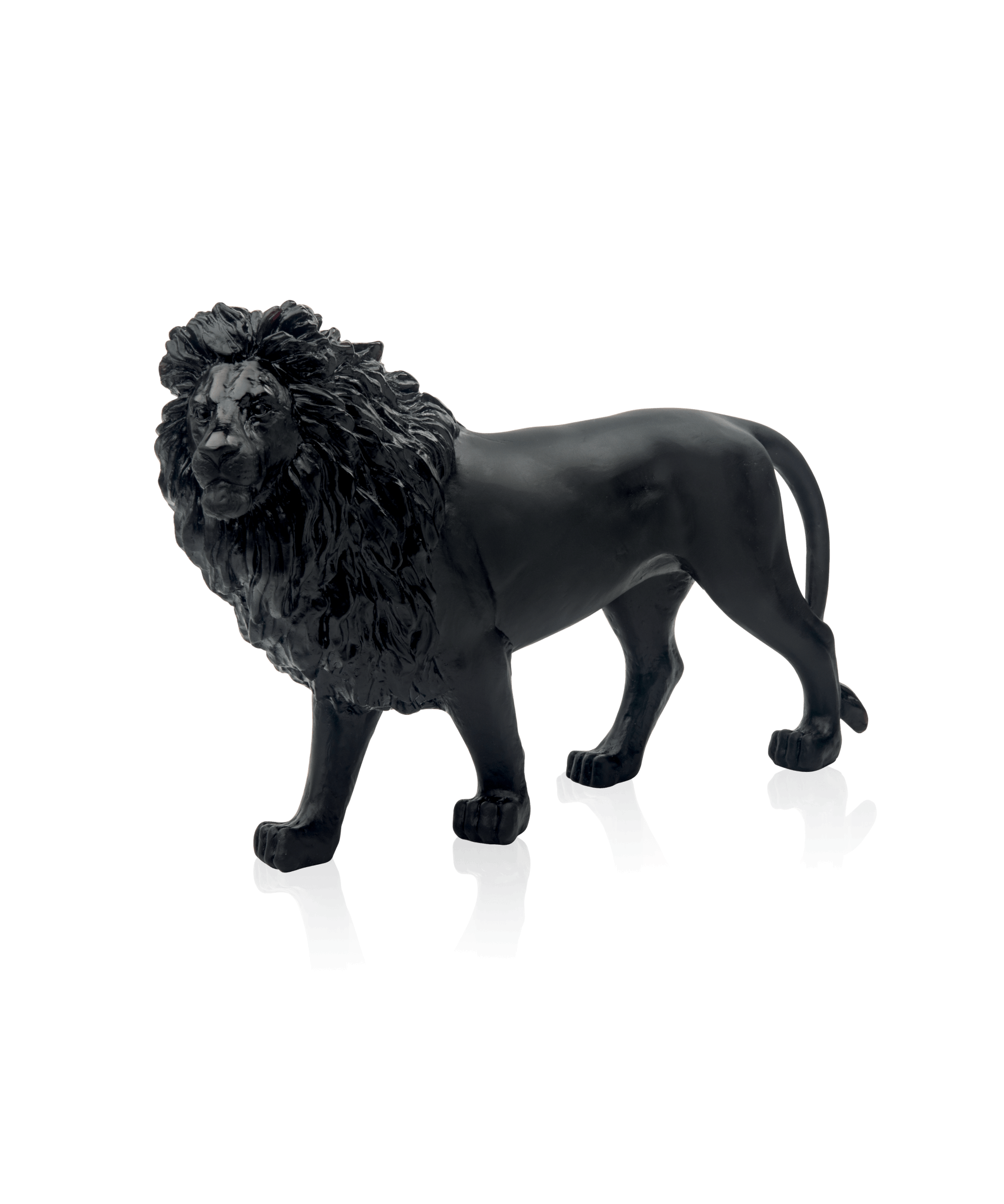 Daum Lion Sand Black 500ex Sculpture