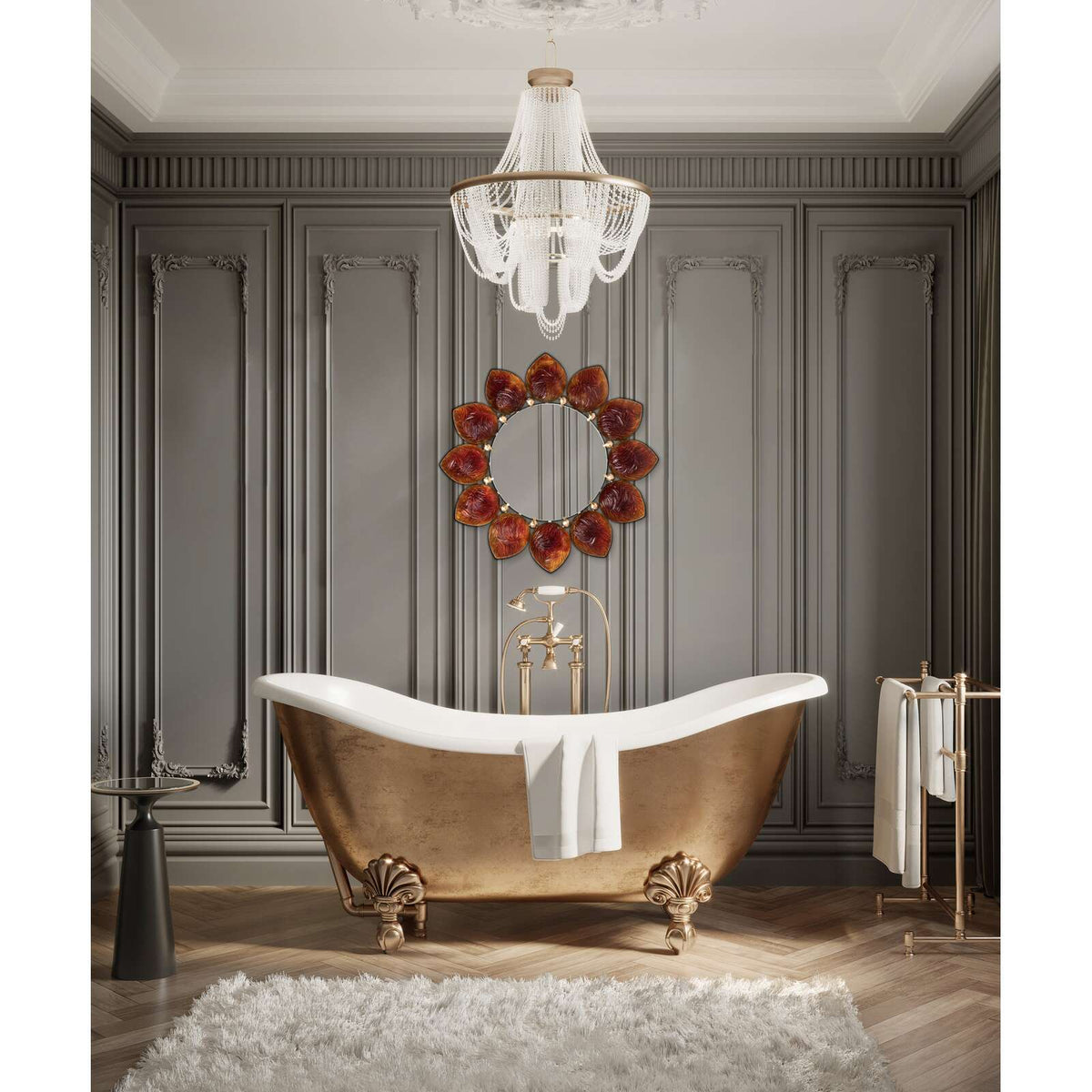Daum Mélodie Mirror By Jacques Hurel 25ex – Amber, alternate view