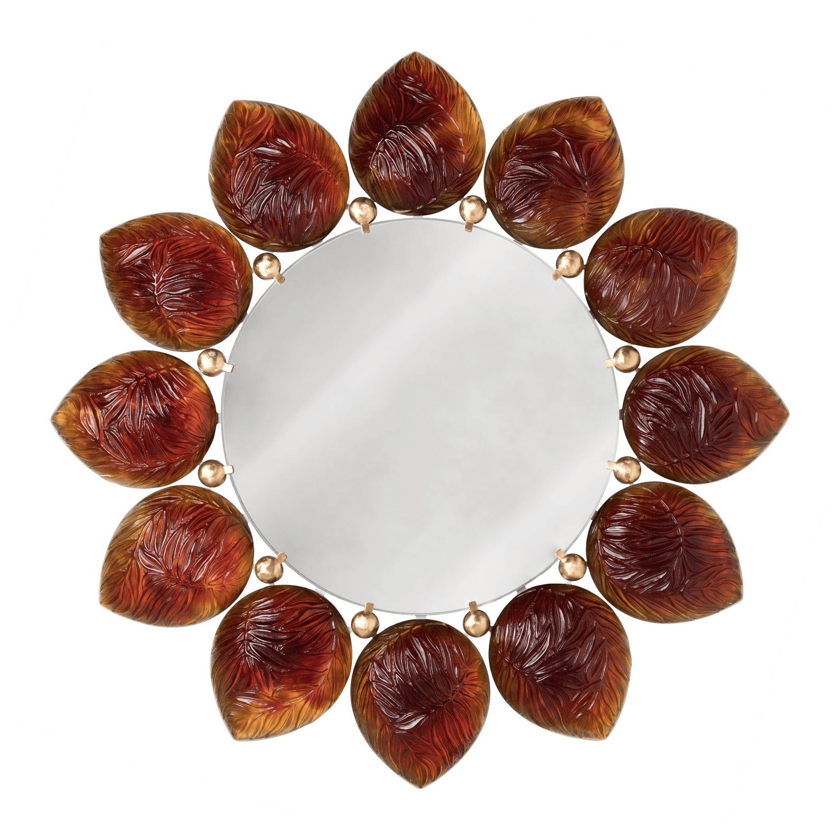 Daum Mélodie Mirror By Jacques Hurel 25ex — Amber