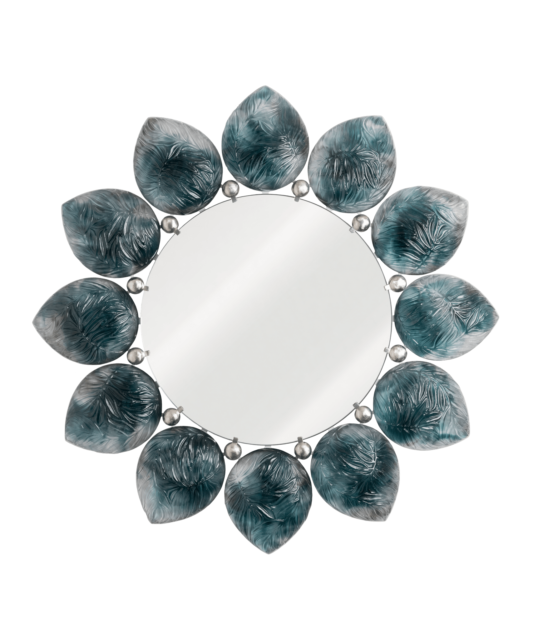 Daum Mélodie Mirror By Jacques Hurel 25ex — Blue grey